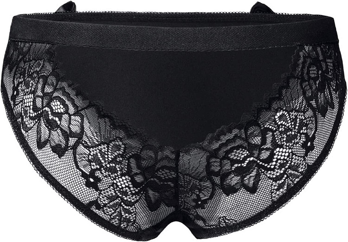 Verano Women'S Crotchless Briefs V-Back Lace Criss Paradise Panties
