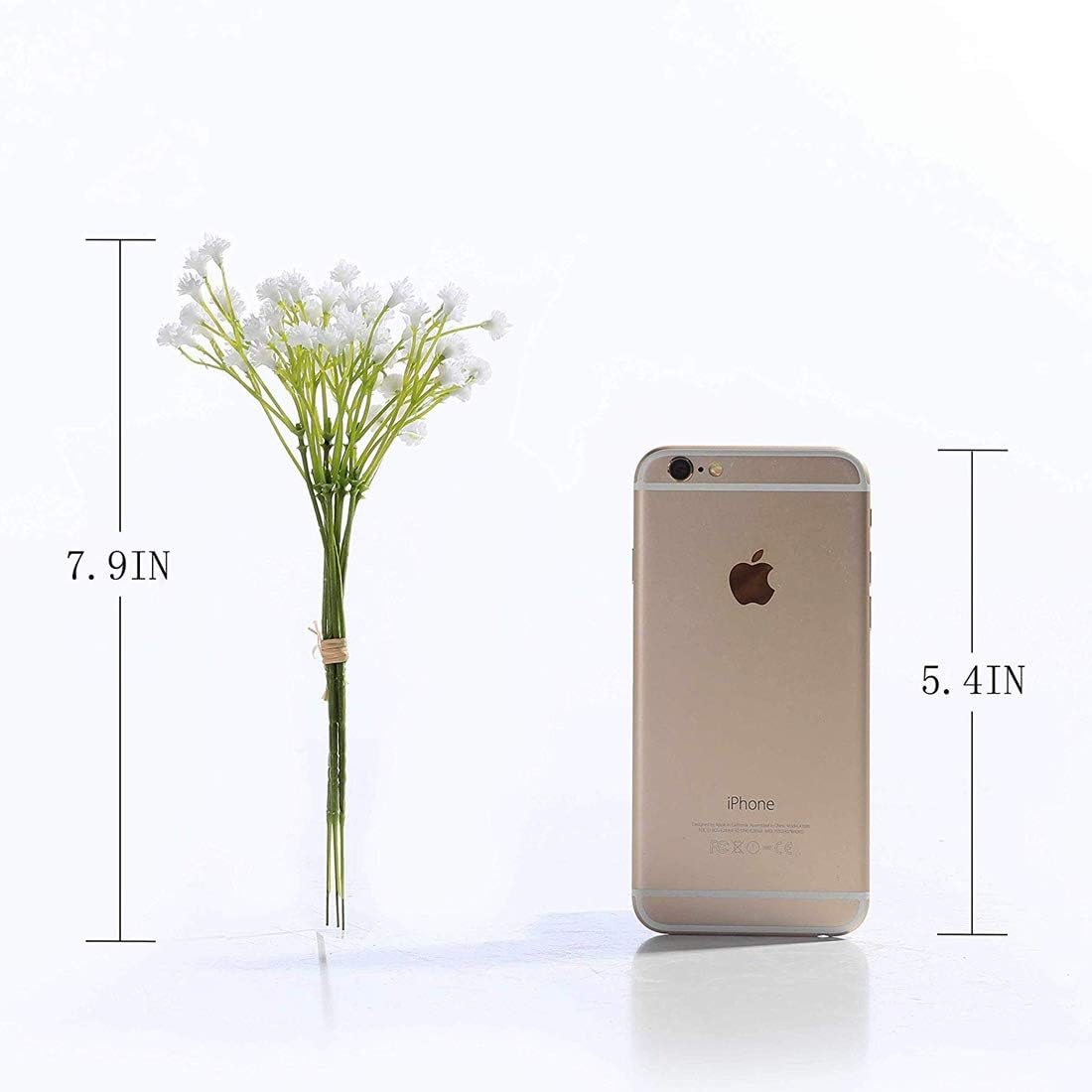 Veryhome 10PCS 30 Bunches White Babys Breath Flowers Artificial White Fake Flowers Gypsophila DIY Floral Bouquets Arrangement Wedding Home Decor(Vase NOT Included) White