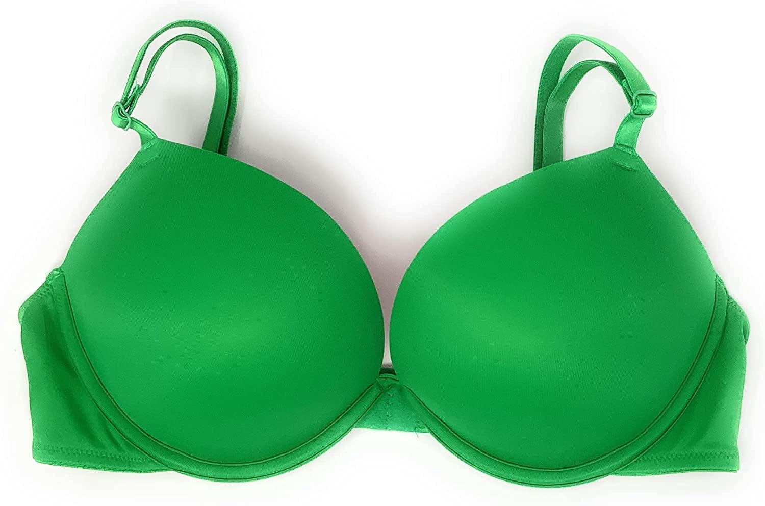 Victoria'S Secret Pink Wear Everywhere Super Push-Up Bra Lucky Green / 34A