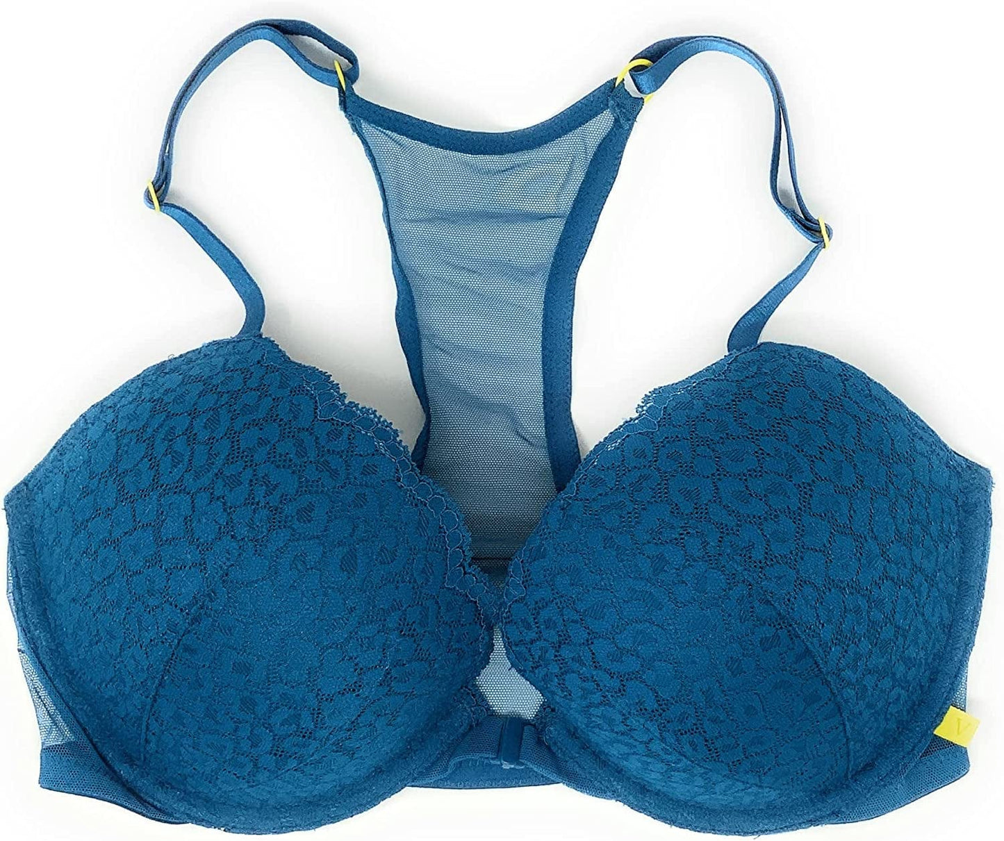 Victoria'S Secret Sexy Tee Push-Up Bra Turquoise Lace Racerback / 34D