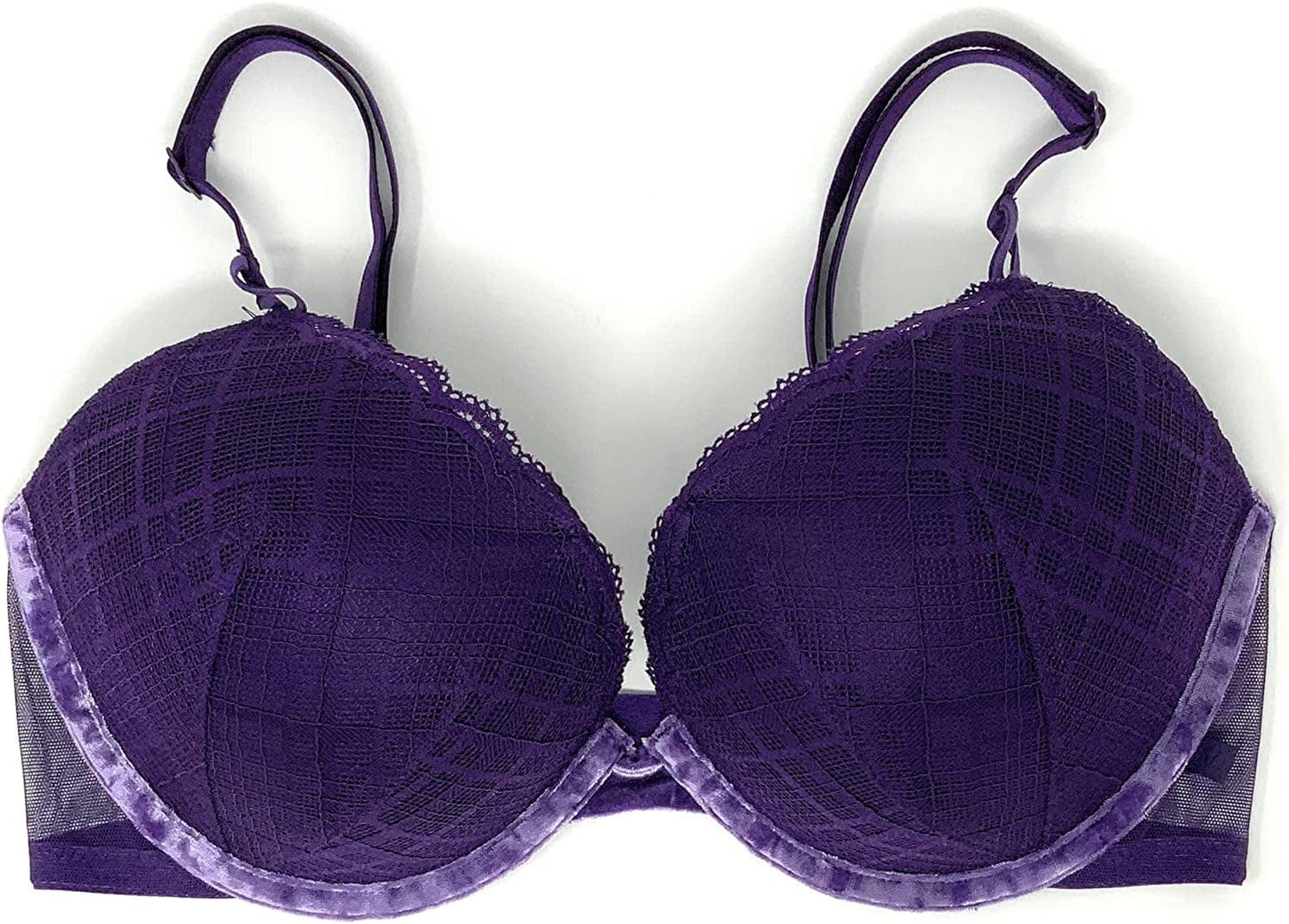 Victoria'S Secret Sexy Tee Push-Up Bra Grape/Lace / 34D