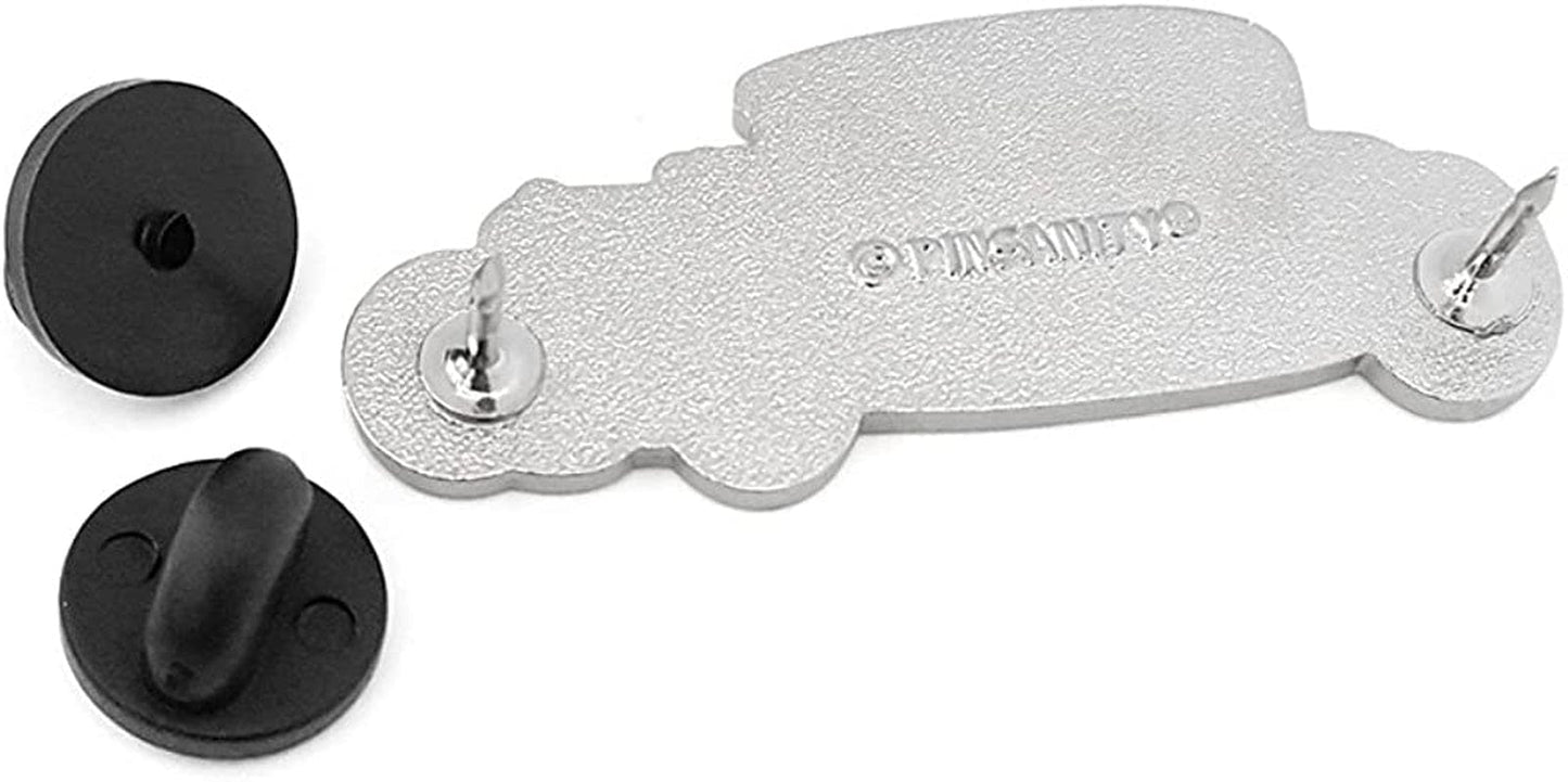 Vintage Hot Rod Enamel Lapel Pin