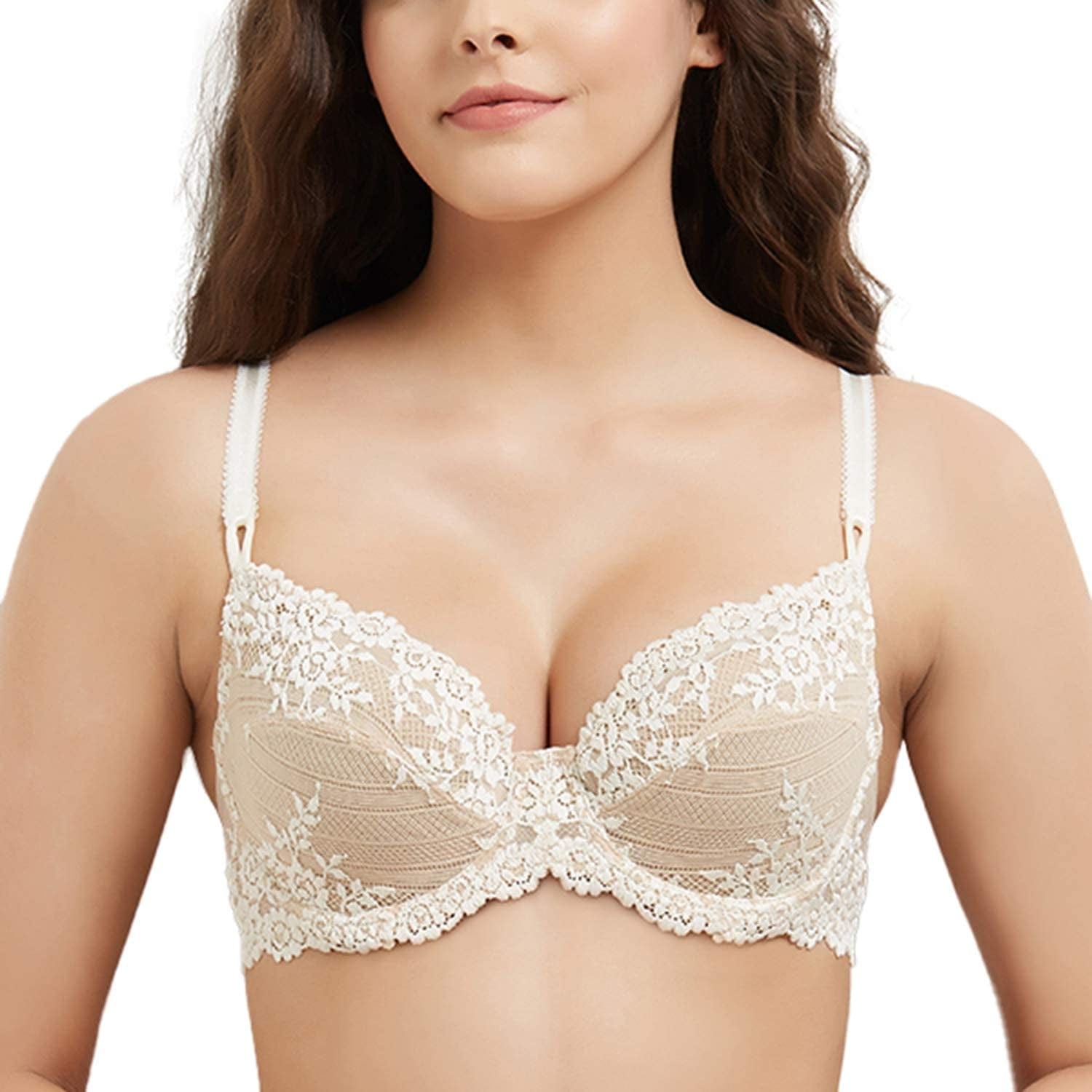 Wacoal Women'S Embrace Lace Bra Nude/Ivory / 32DD