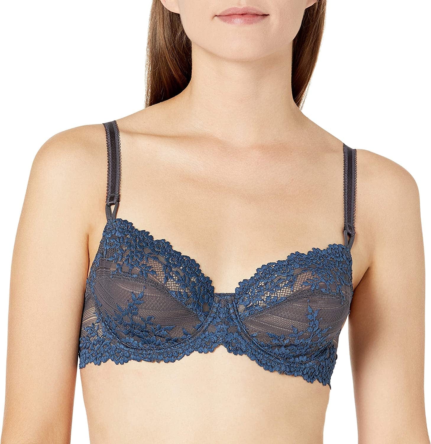 Wacoal Women'S Embrace Lace Bra Nine Iron/Ensign Blue / 36DDD