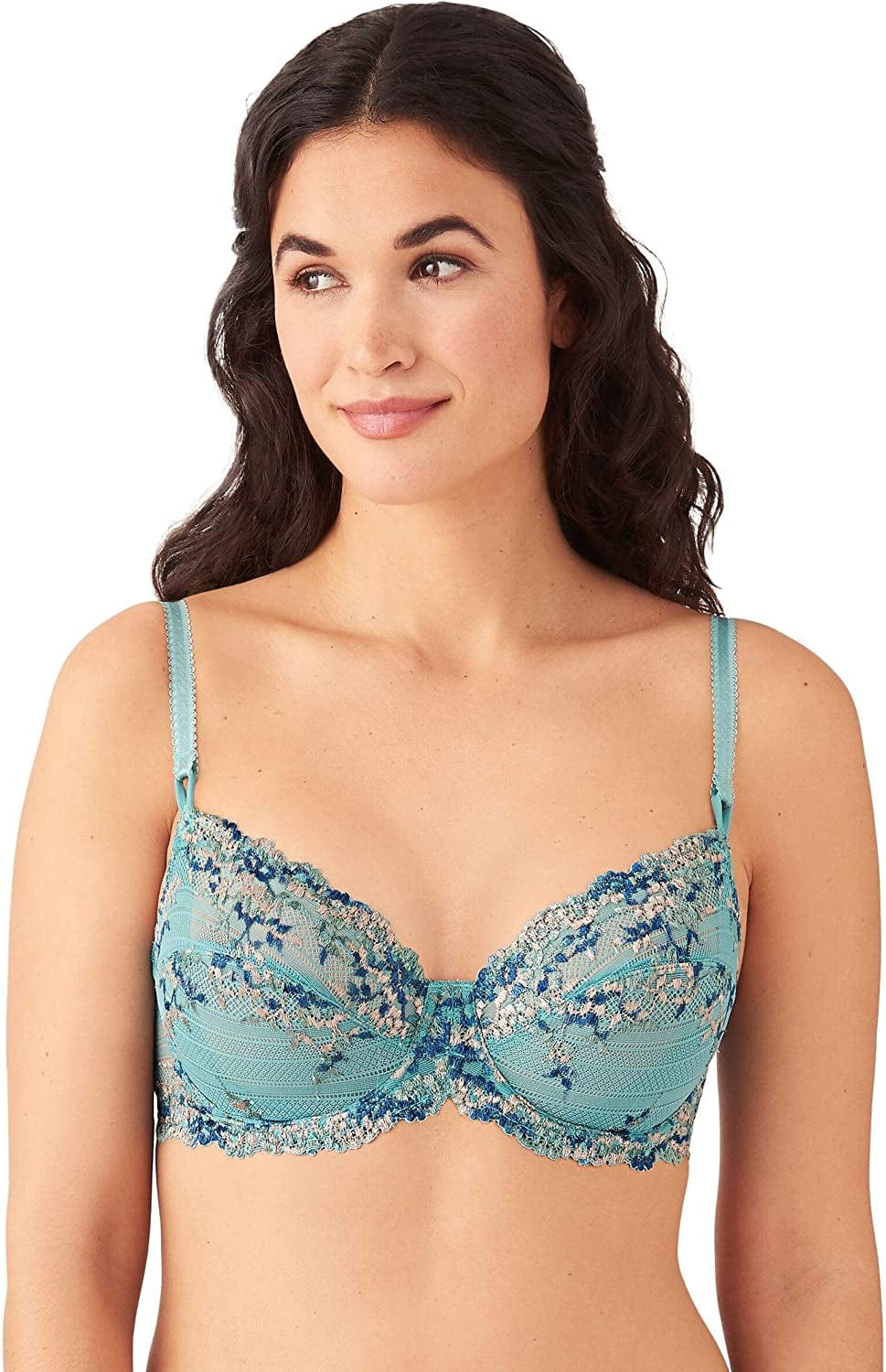 Wacoal Women'S Embrace Lace Bra Bristol Blue Multi / 36DDD