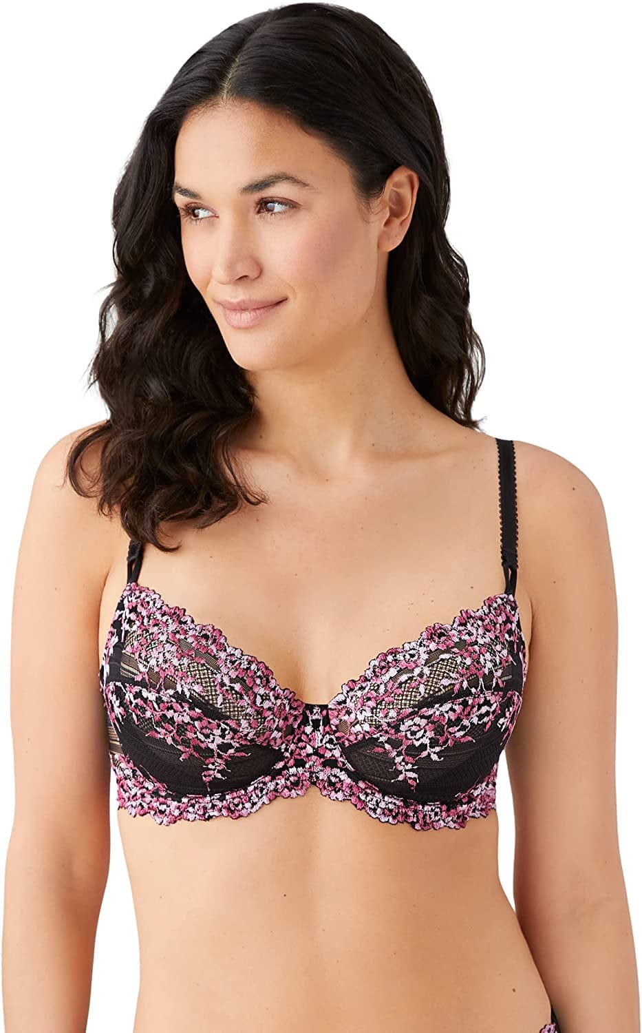 Wacoal Women'S Embrace Lace Bra Black/Berry Multi / 34DD
