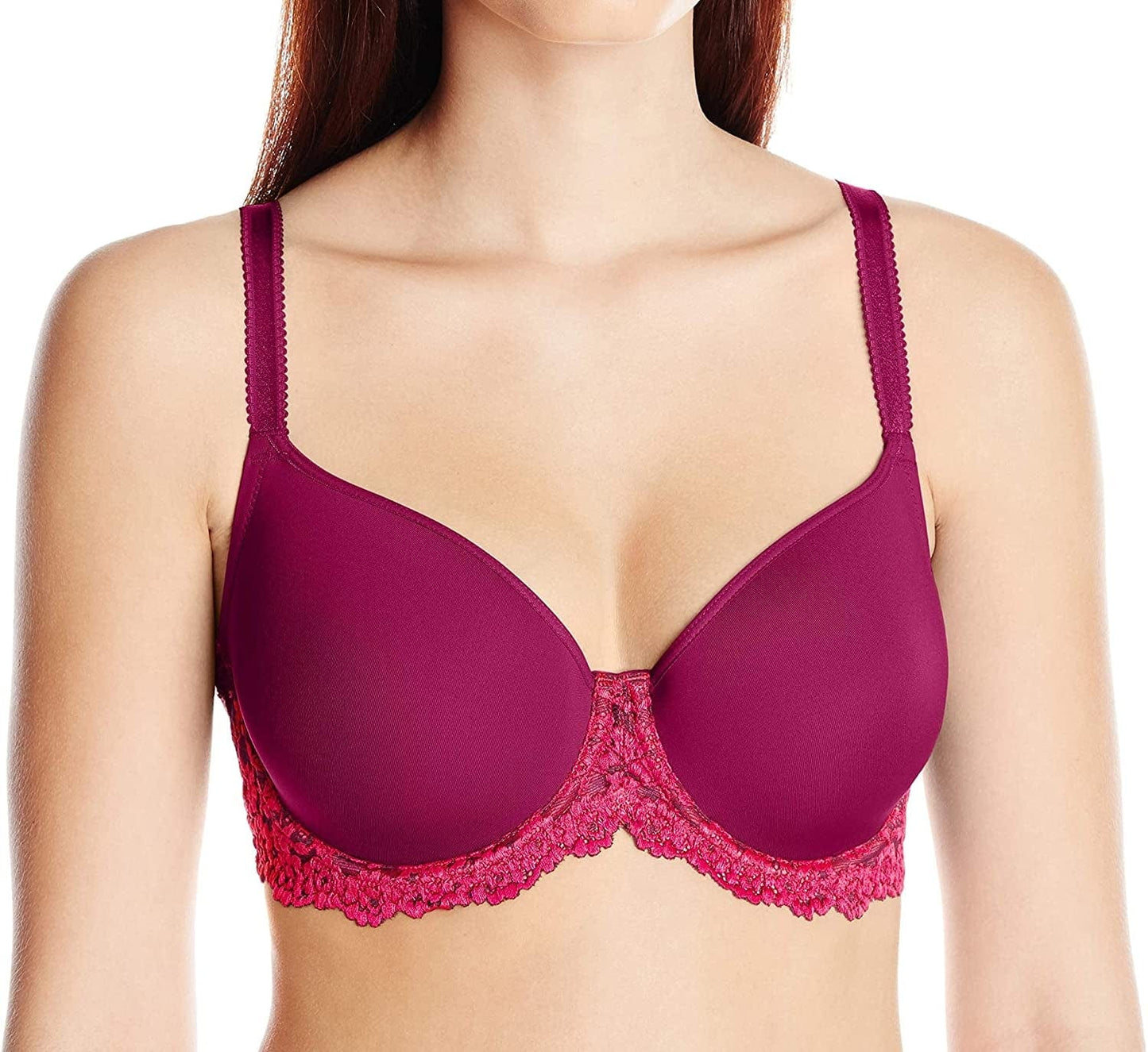 Wacoal Women'S Embrace Lace Contour Bra Purple Potion/Cerise / 34DDD