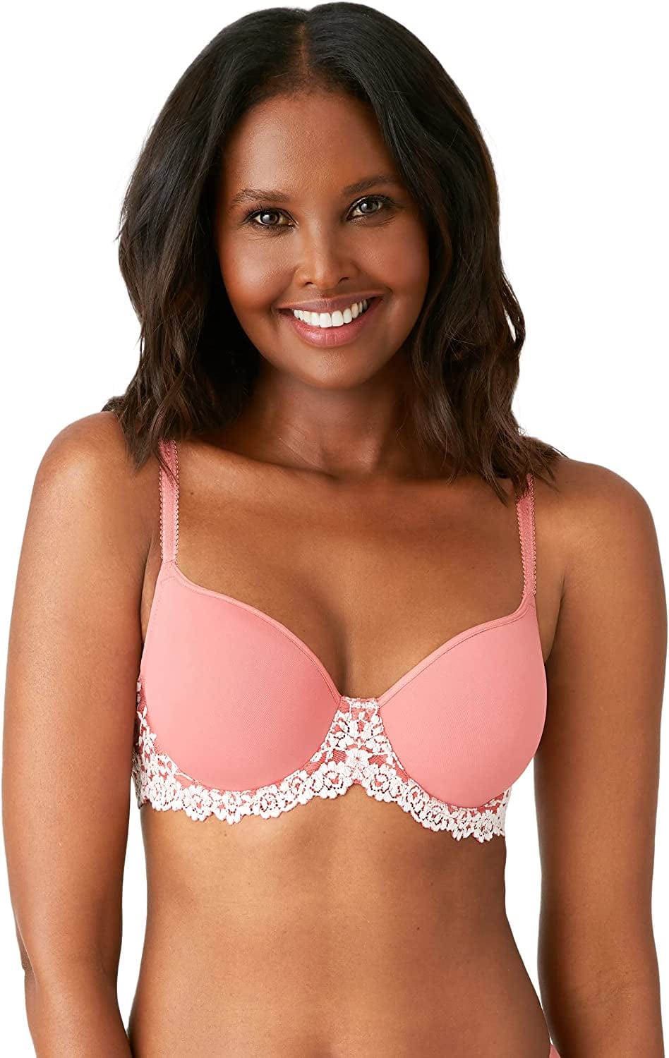 Wacoal Women'S Embrace Lace Contour Bra Faded Rose/White Sand / 34DDD
