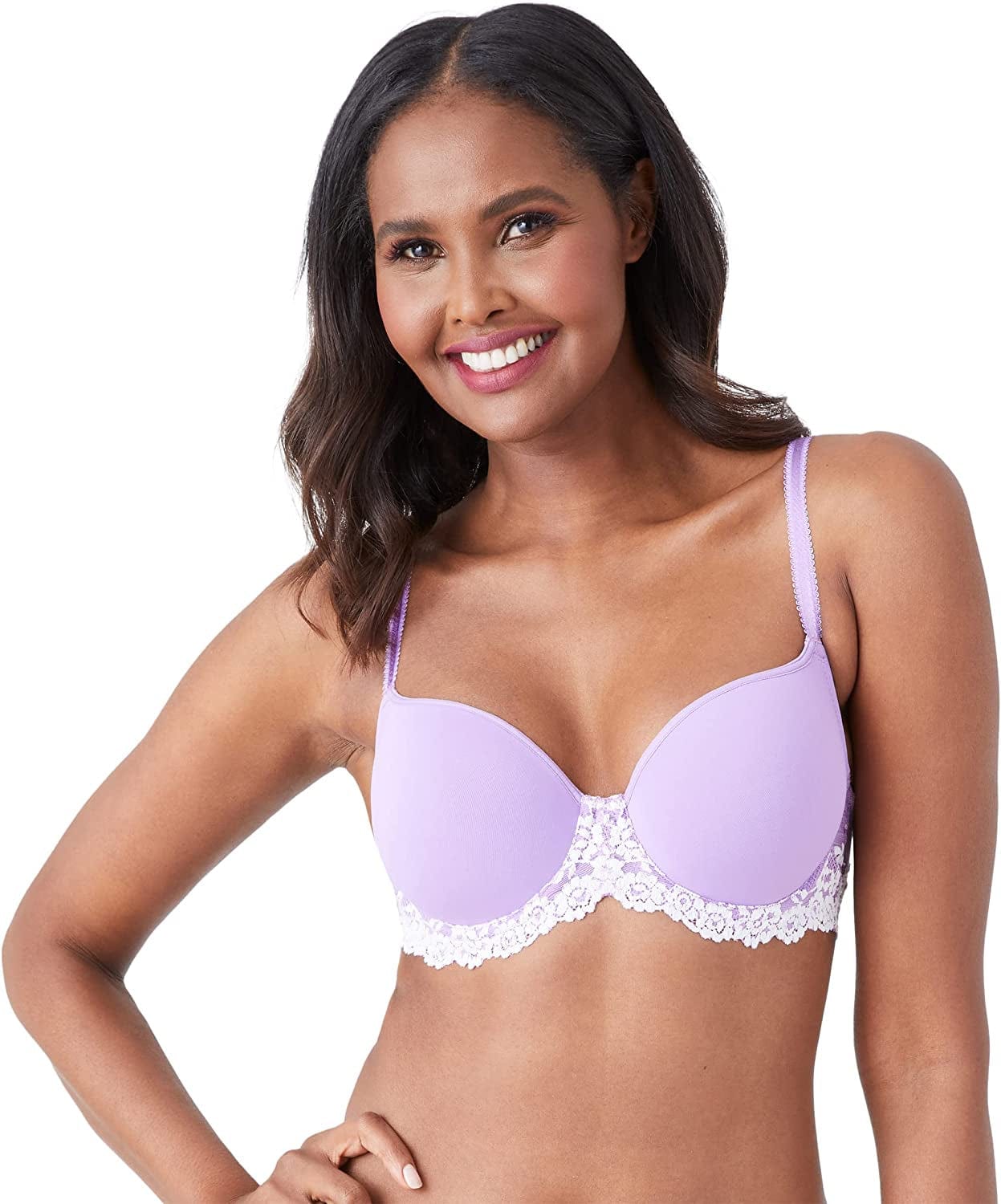 Wacoal Women'S Embrace Lace Contour Bra Rhapsody/White Alyssum / 38D