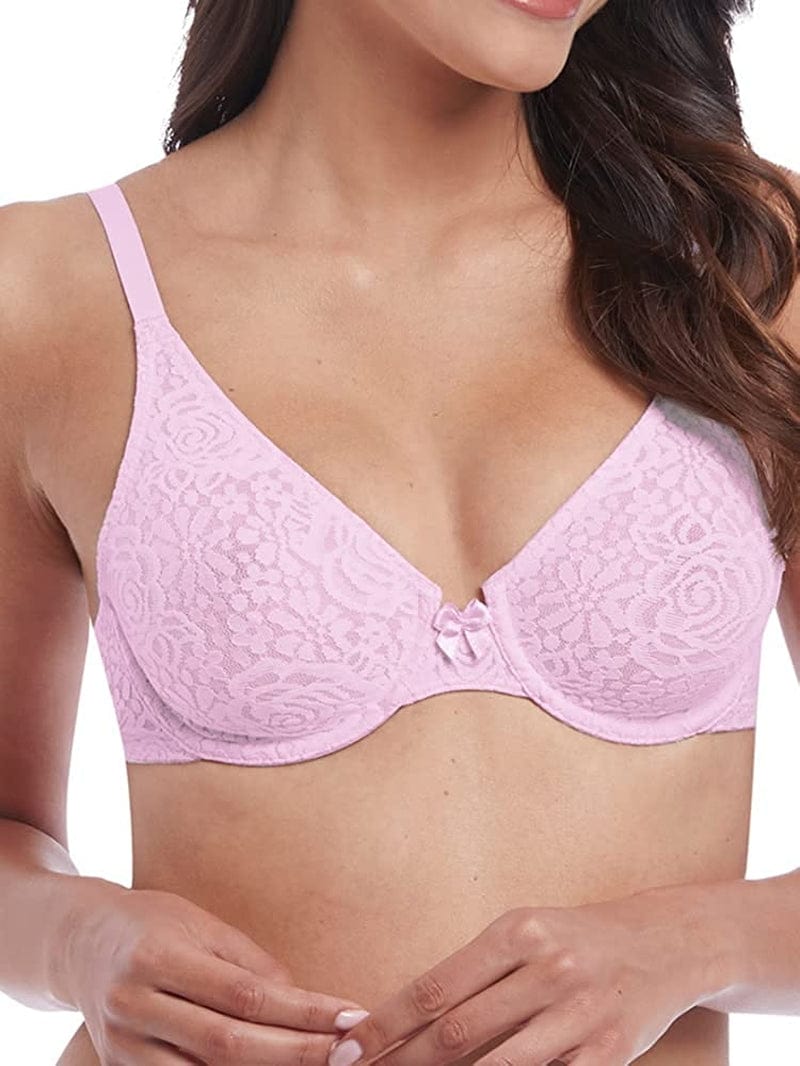 Wacoal Women’S Halo Lace Underwire Bra Lilac Snow / 40D