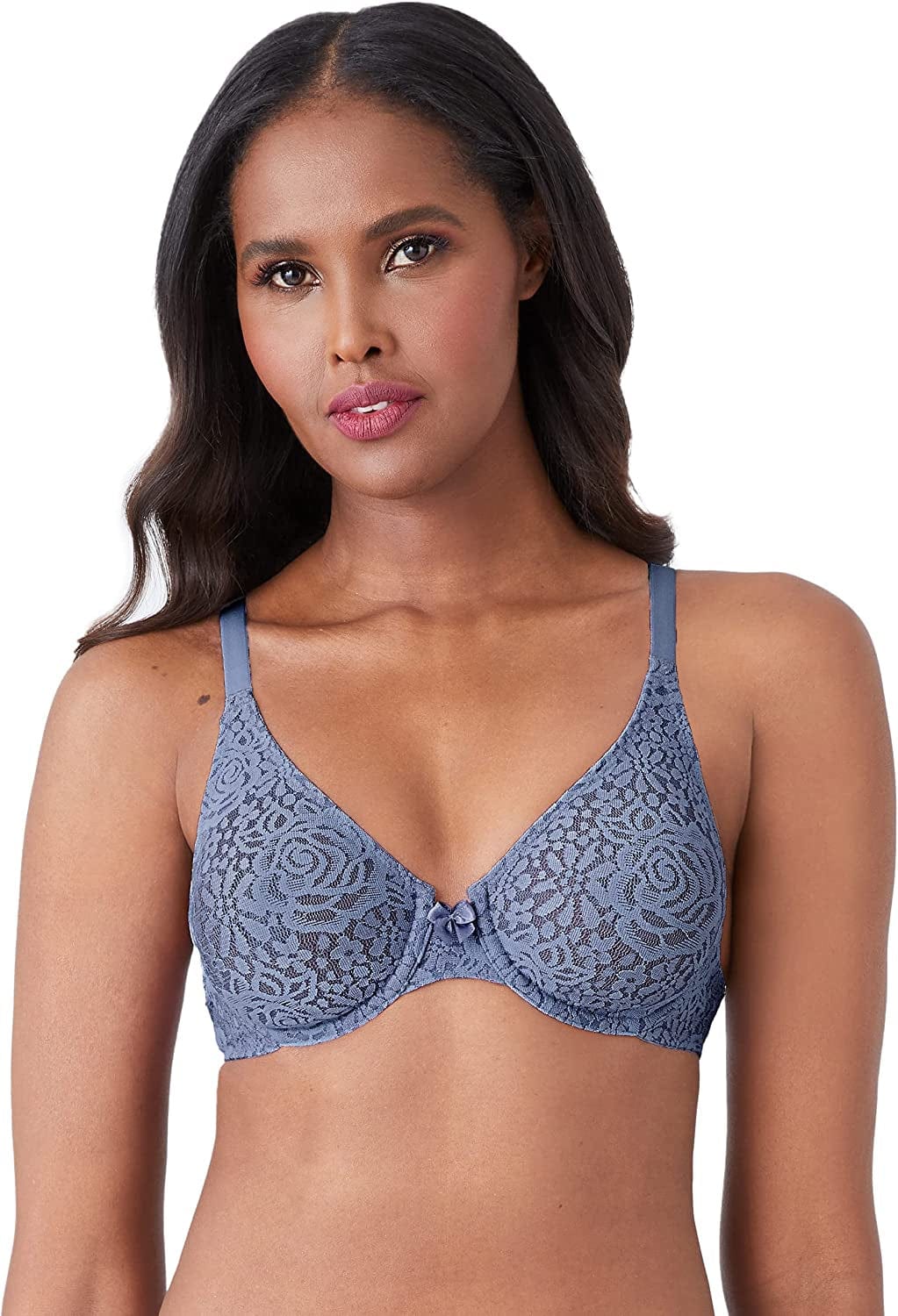 Wacoal Women’S Halo Lace Underwire Bra China Blue / 36DDD