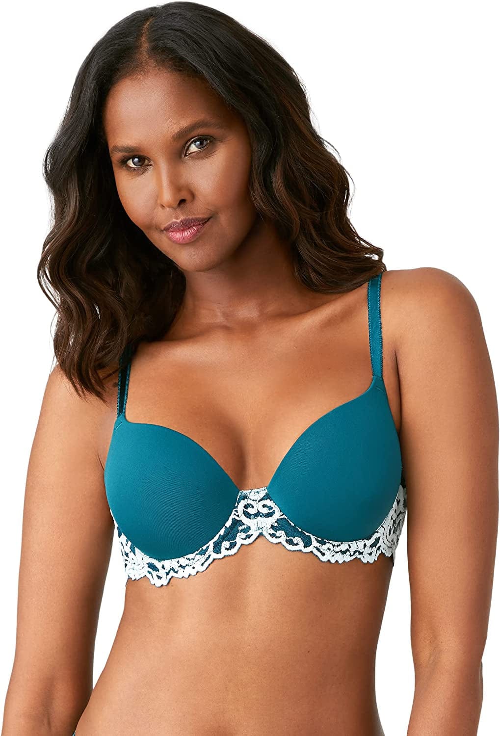 Wacoal Women'S Instant Icon Contour Bra Deep Teal Blue/Glass / 36DD