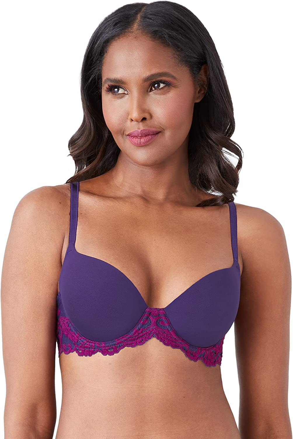 Wacoal Women'S Instant Icon Contour Bra Violet Indigo/Hollyhock / 32DD