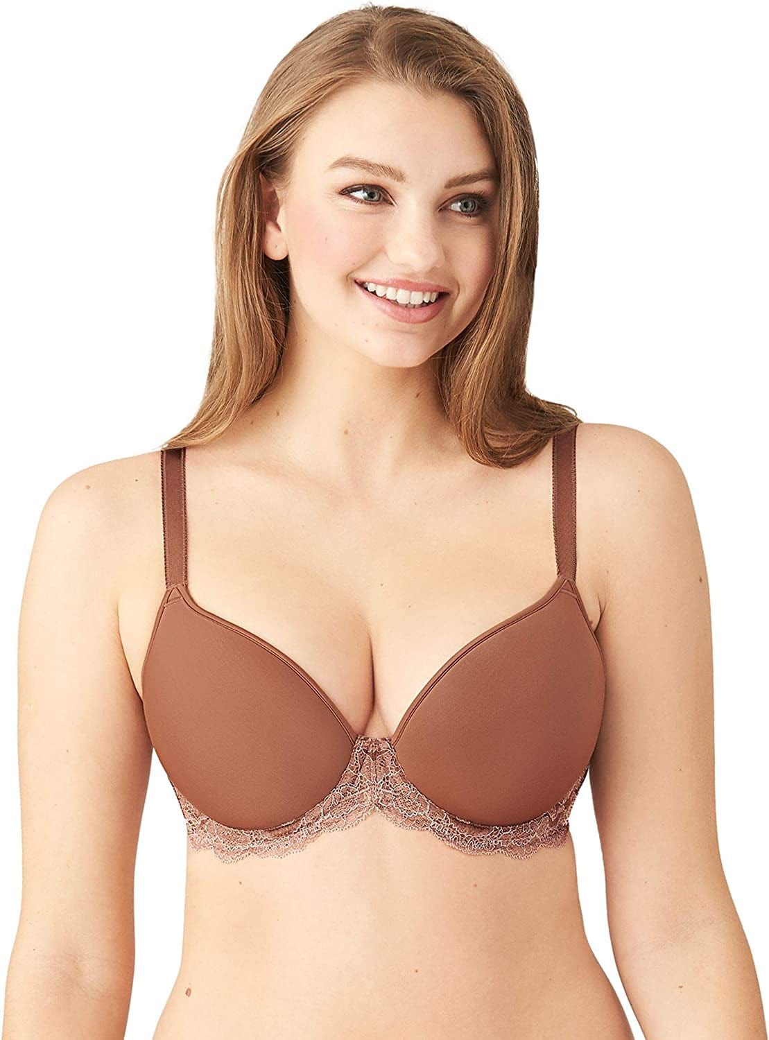 Wacoal Women'S Lace Affair T-Shirt Bra Clove/Roebuck / 32DD