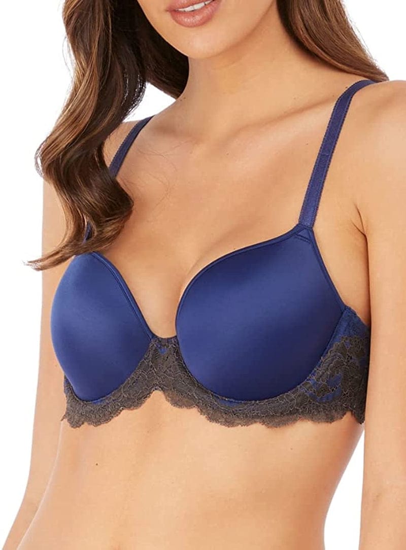 Wacoal Women'S Lace Affair T-Shirt Bra Blueprint/Chocolate Brown / 38C