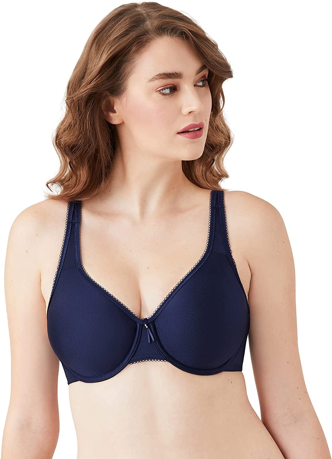 Wacoal Women'S plus Size Full Figure Basic Beauty Underwire Bra Black Iris / 44D