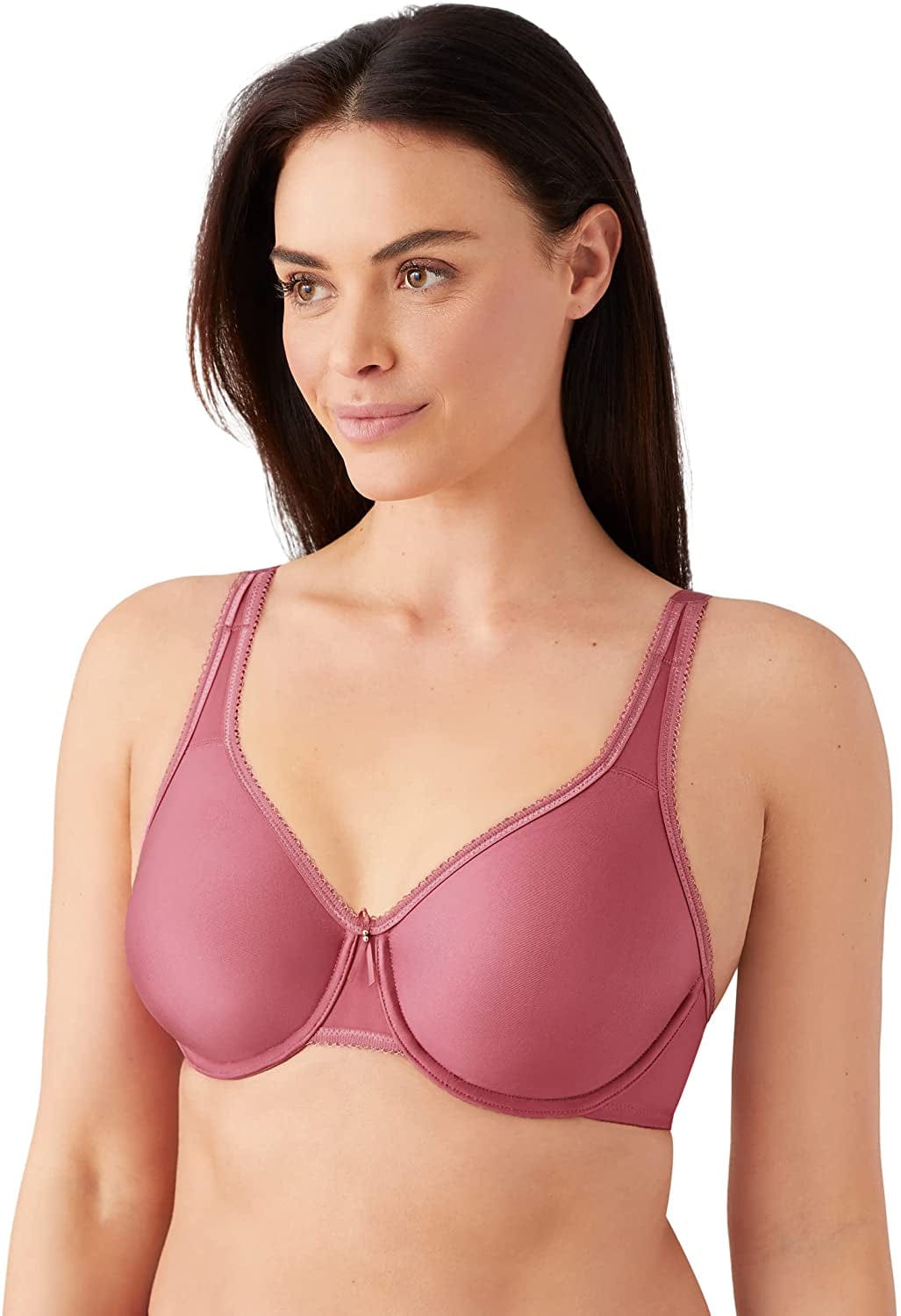 Wacoal Women'S plus Size Full Figure Basic Beauty Underwire Bra Rose Wine / 44DDD