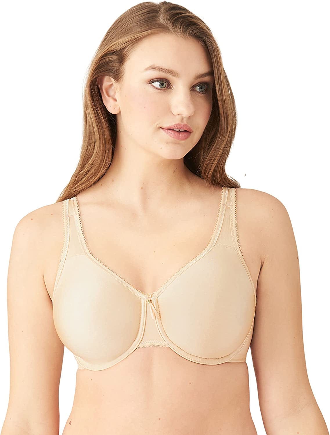 Wacoal Women'S plus Size Full Figure Basic Beauty Underwire Bra Navy Peony / 44D