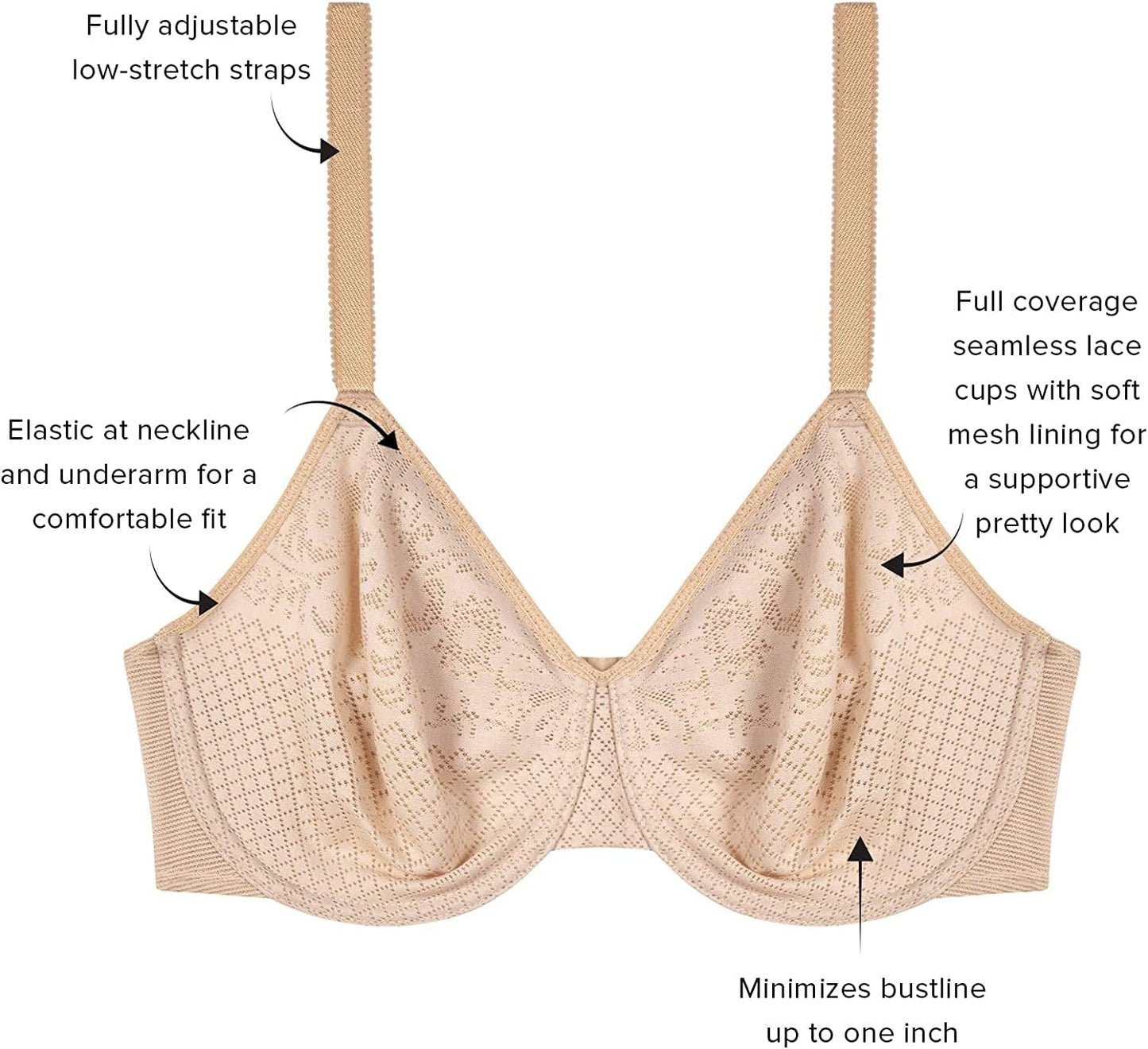 Wacoal Women'S plus Size Visual Effects Minimizer Bra