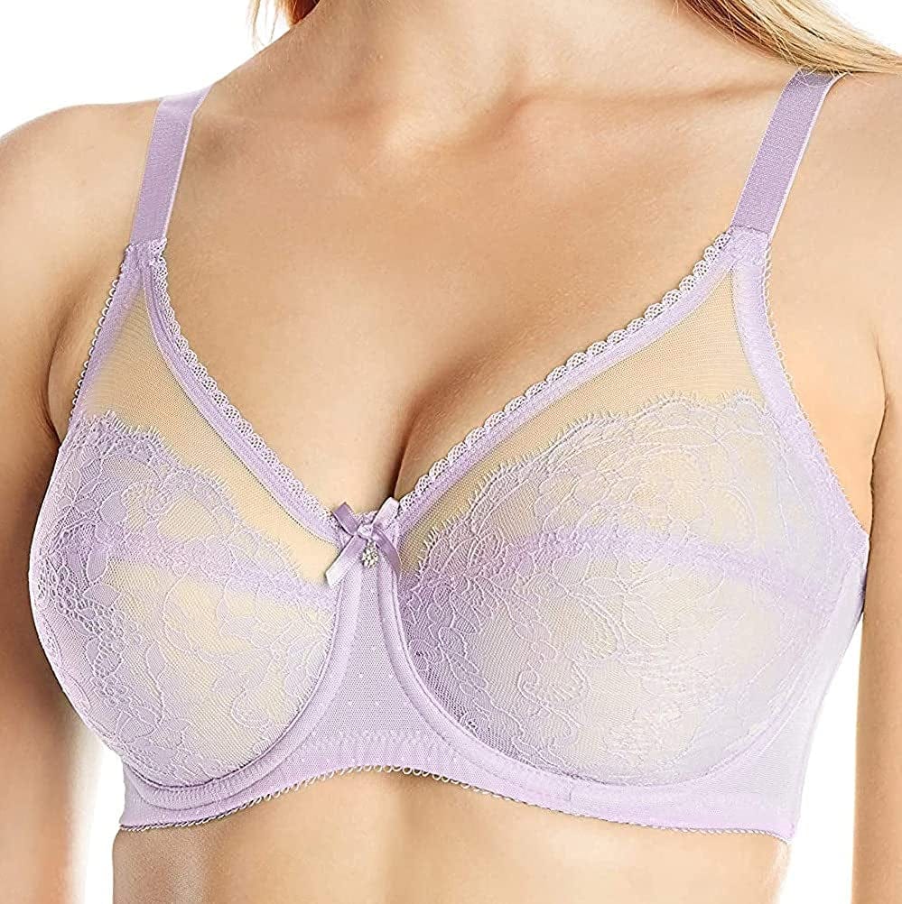 Wacoal Women'S Retro Chic Full Figure Underwire Bra Pastel Lilac / 34G