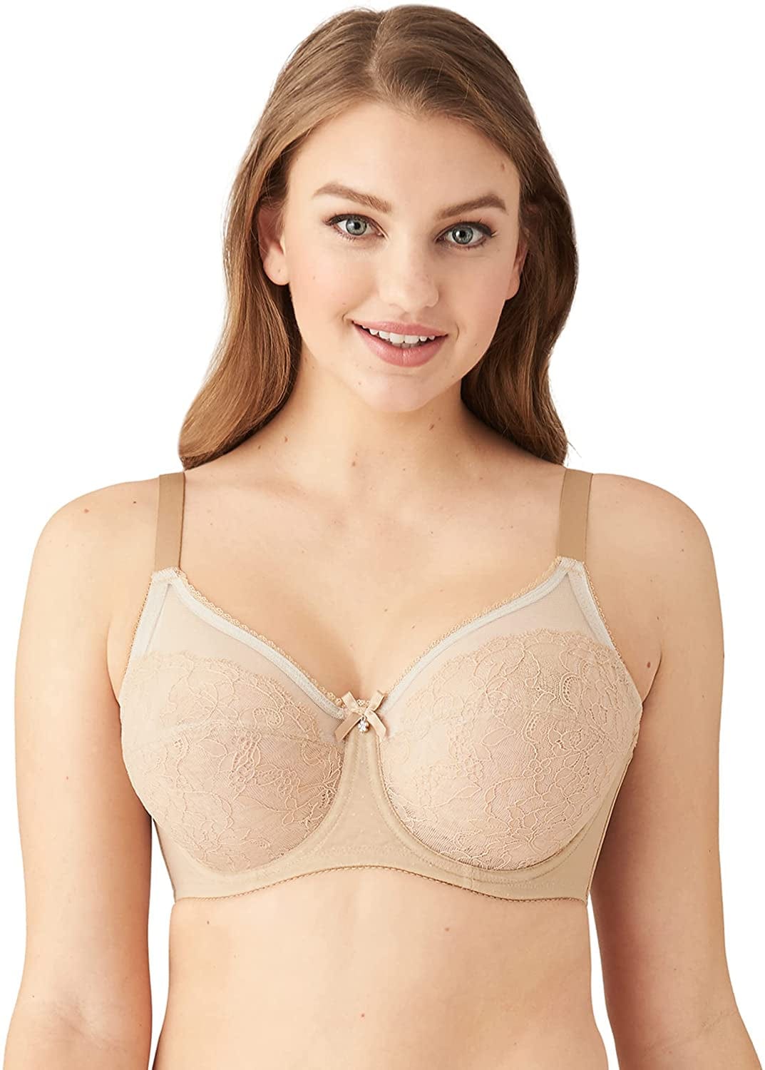 Wacoal Women'S Retro Chic Full Figure Underwire Bra Toast / (40) 40DDD