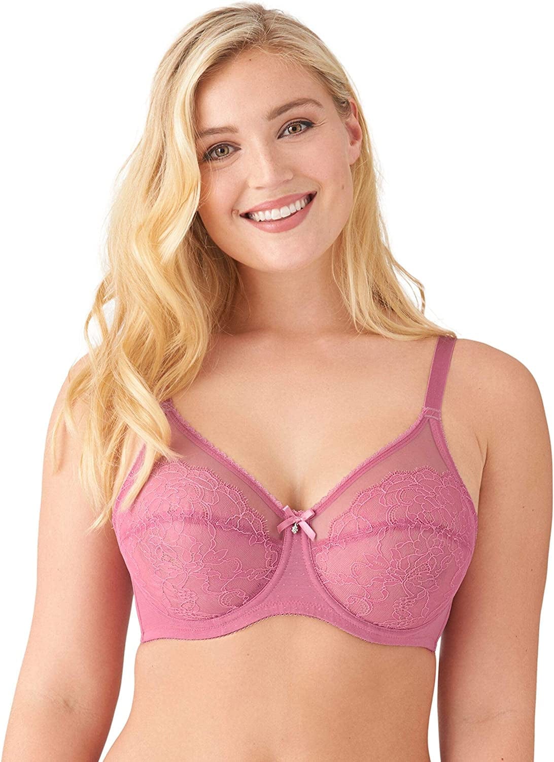 Wacoal Women'S Retro Chic Full Figure Underwire Bra Heather Rose / 36DDD