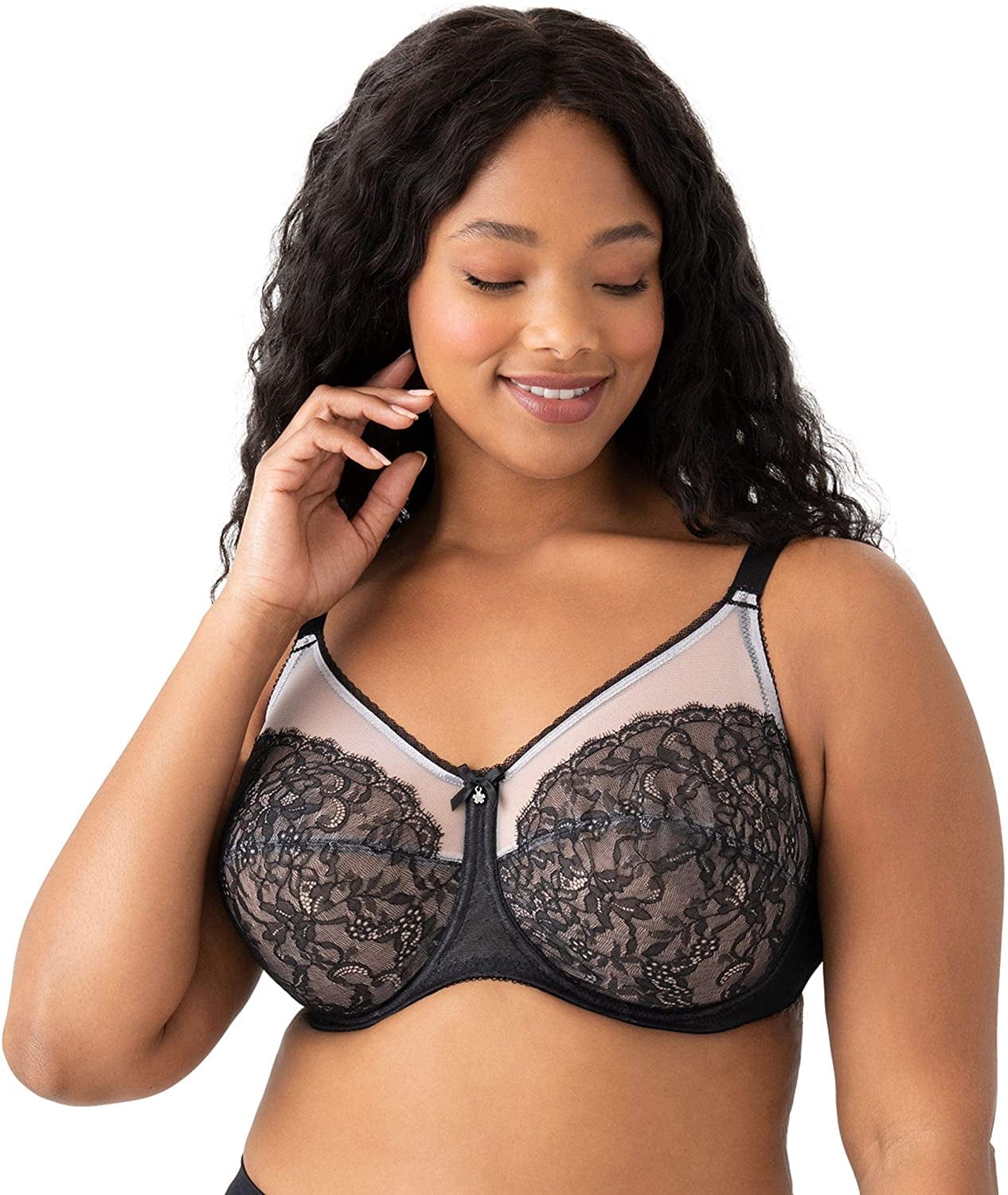 Wacoal Women'S Retro Chic Full Figure Underwire Bra Black / (44) 44G