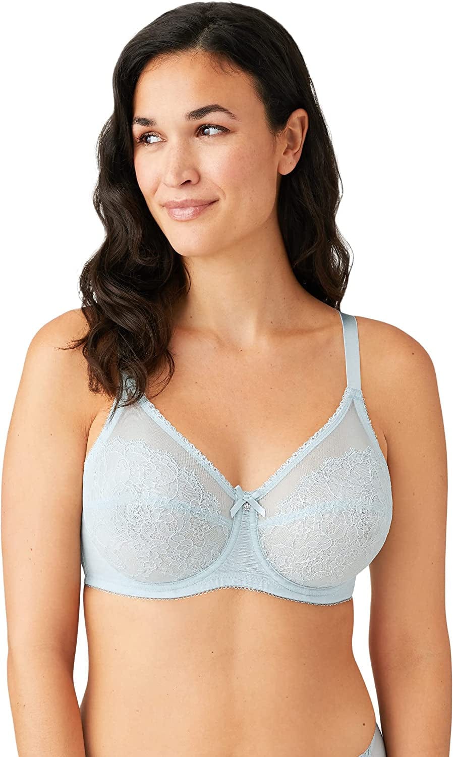 Wacoal Women'S Retro Chic Full Figure Underwire Bra Cloud Blue / (38) 38DD