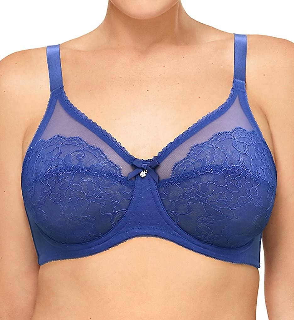 Wacoal Women'S Retro Chic Full Figure Underwire Bra Deep Ultramarine / (40) 40DD