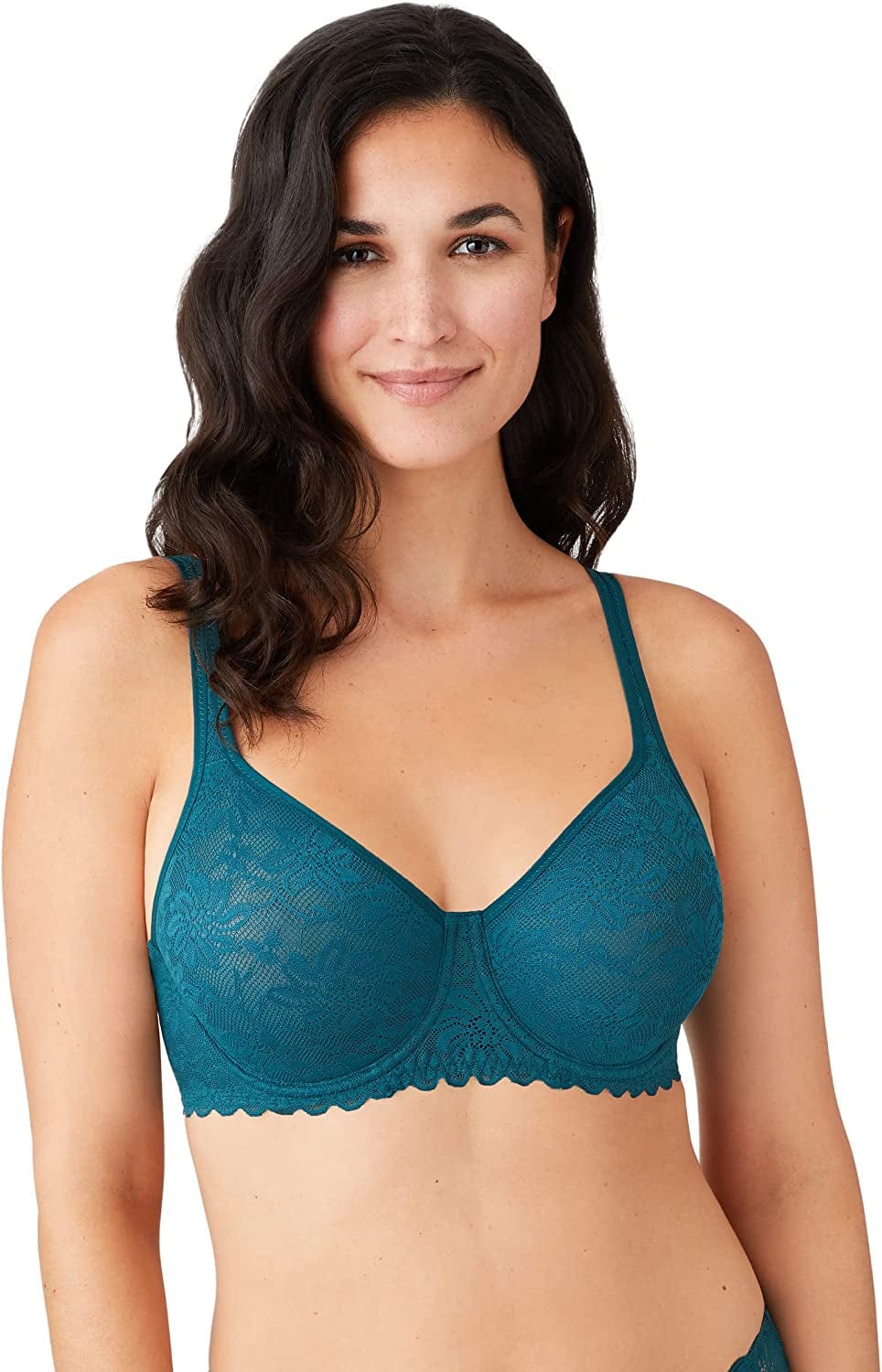 Wacoal Women'S Soft Sense Lace Underwire Bra Deep Teal / 36G