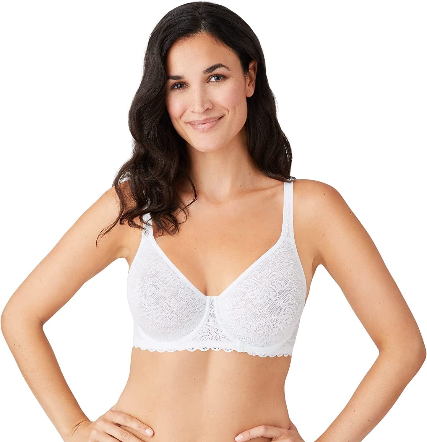 Wacoal Women'S Soft Sense Lace Underwire Bra White / (36) 36D