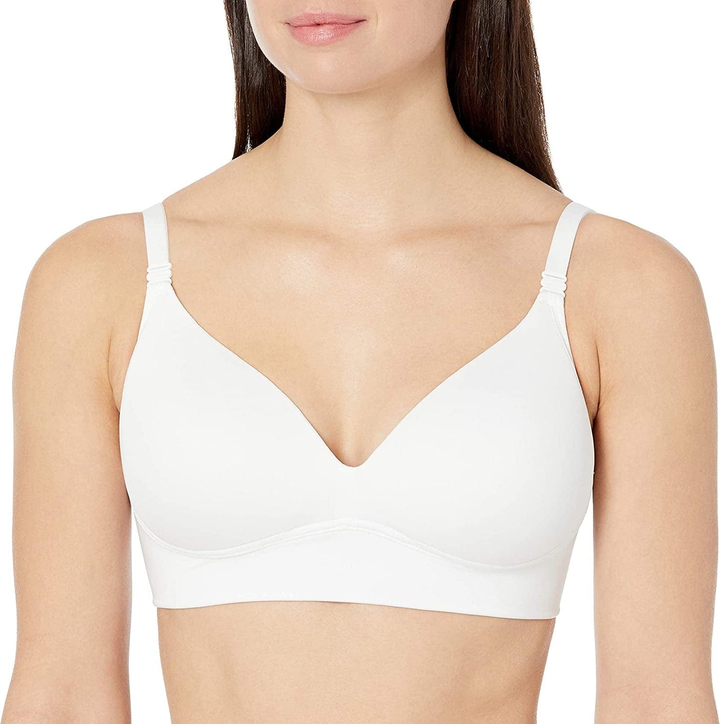 Warner'S Women'S Benefits Allover-Smoothing Bliss Wireless Lightly Lined Convertible Comfort Bra Rm1011W Classic White / 40DD