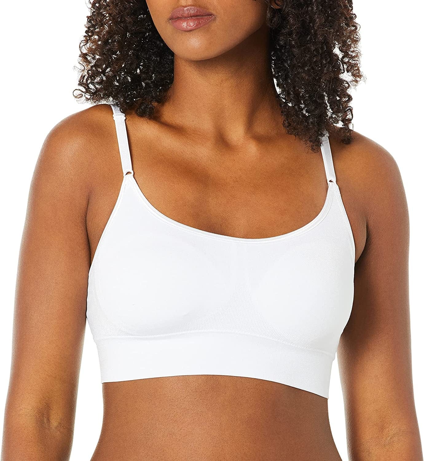 Warner'S Women'S Blissful Benefits Dig-Free Band with Seamless Stretch Wireless Lightly Lined Comfort Bra Rm0911W White / X-Large