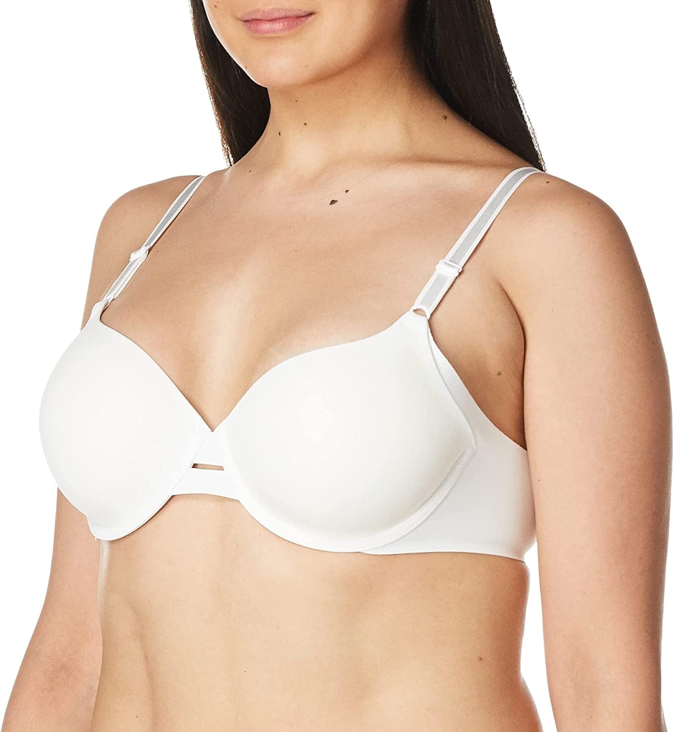 Warner'S Women'S Blissful Benefits Side Smoothing Underwire Bra White / 34D