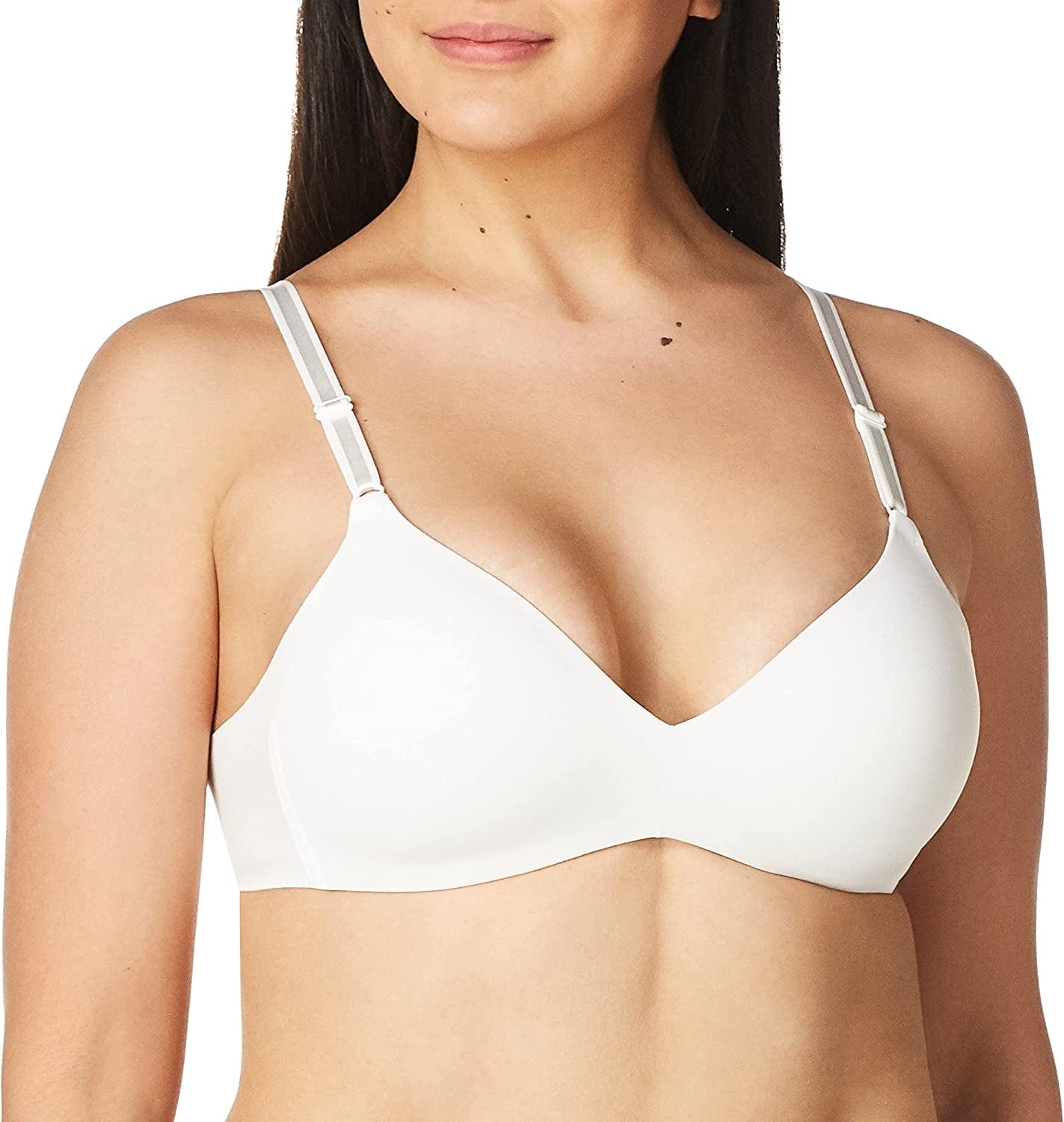 Warner'S Women'S Blissful Benefits Side Smoothing Wirefree Bra White / 36C