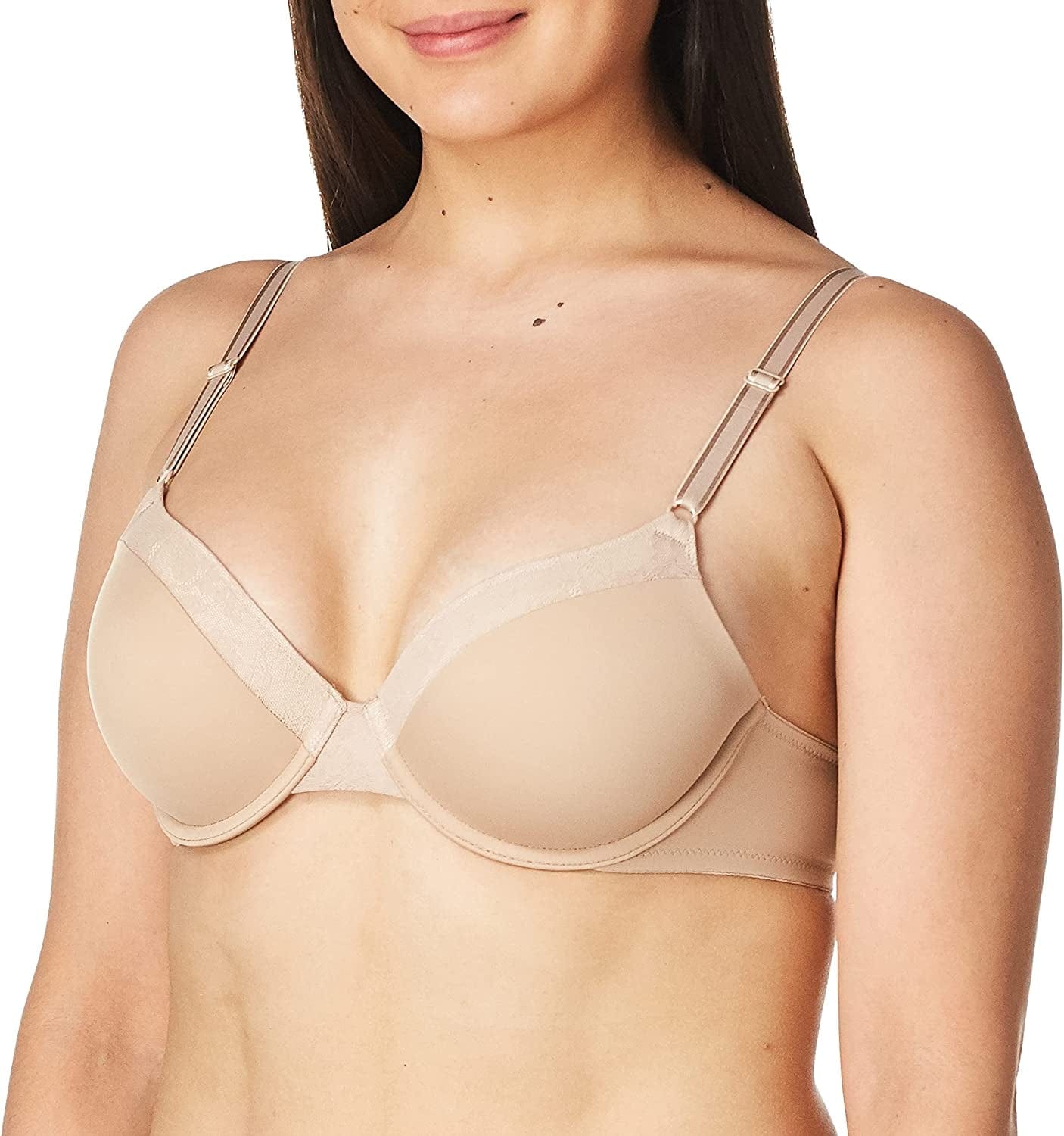 Warner'S Women'S Blissful Benefits Smooth Look Underwire Lightly Lined T-Shirt Bra Rf5041W Toasted Almond / 36B