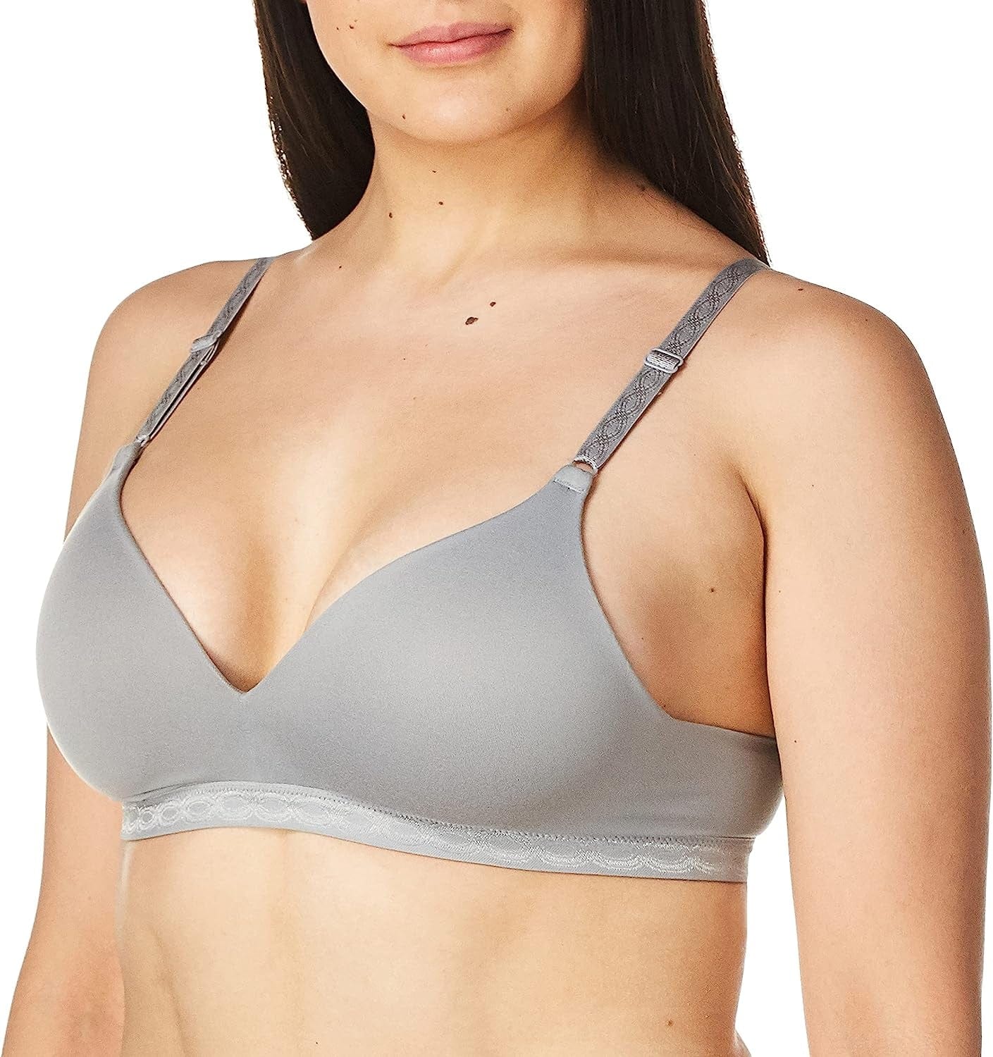 Warner'S Women'S Blissful Benefits Super Soft Wireless Lightly Lined Comfort Bra Rm1691W Graphite Gray / 38D