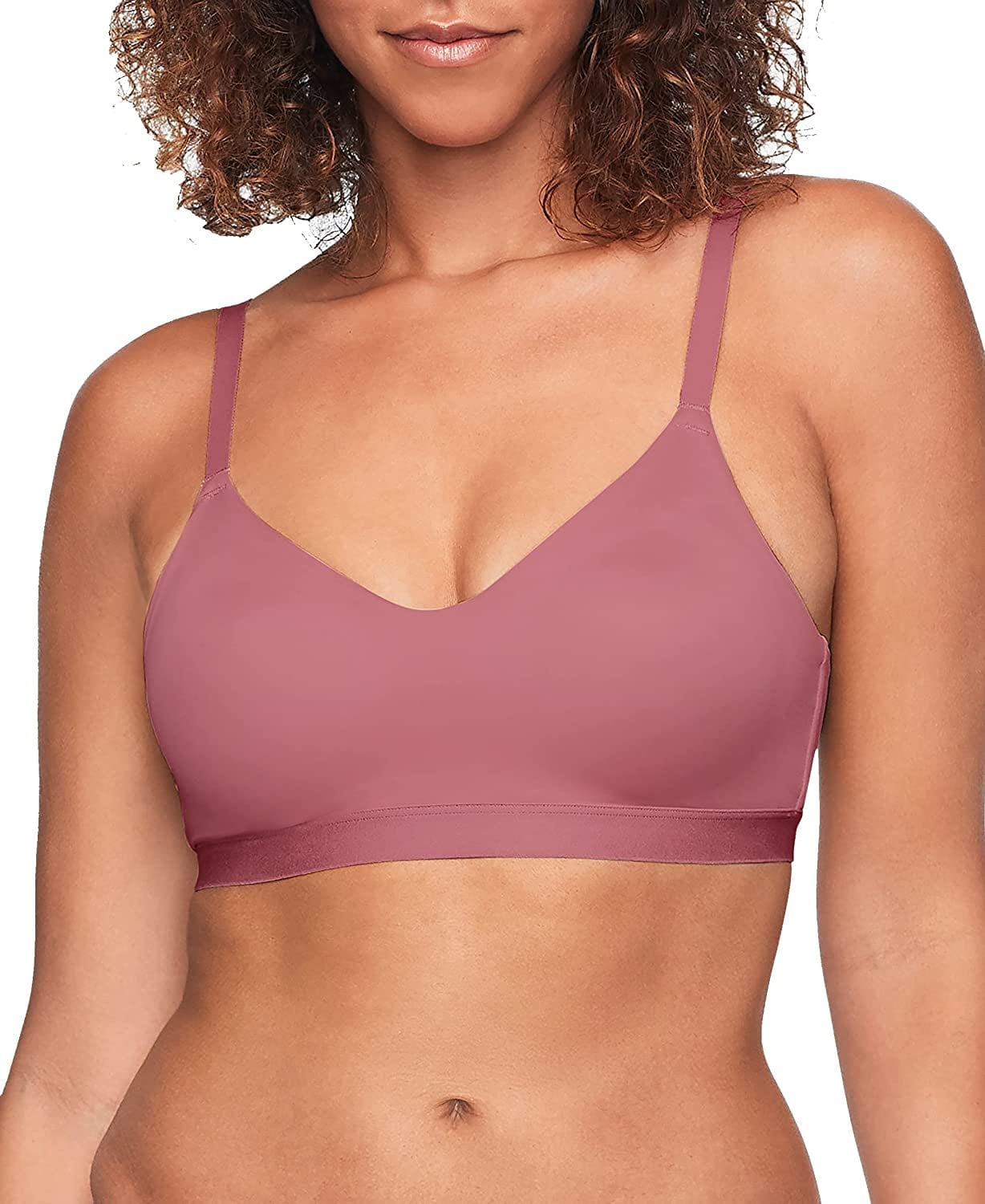 Warner'S Women'S Cloud 9 Super Soft Wireless Lift Convertible Comfort Bra Rn1041A Hawthorn Rose / X-Large