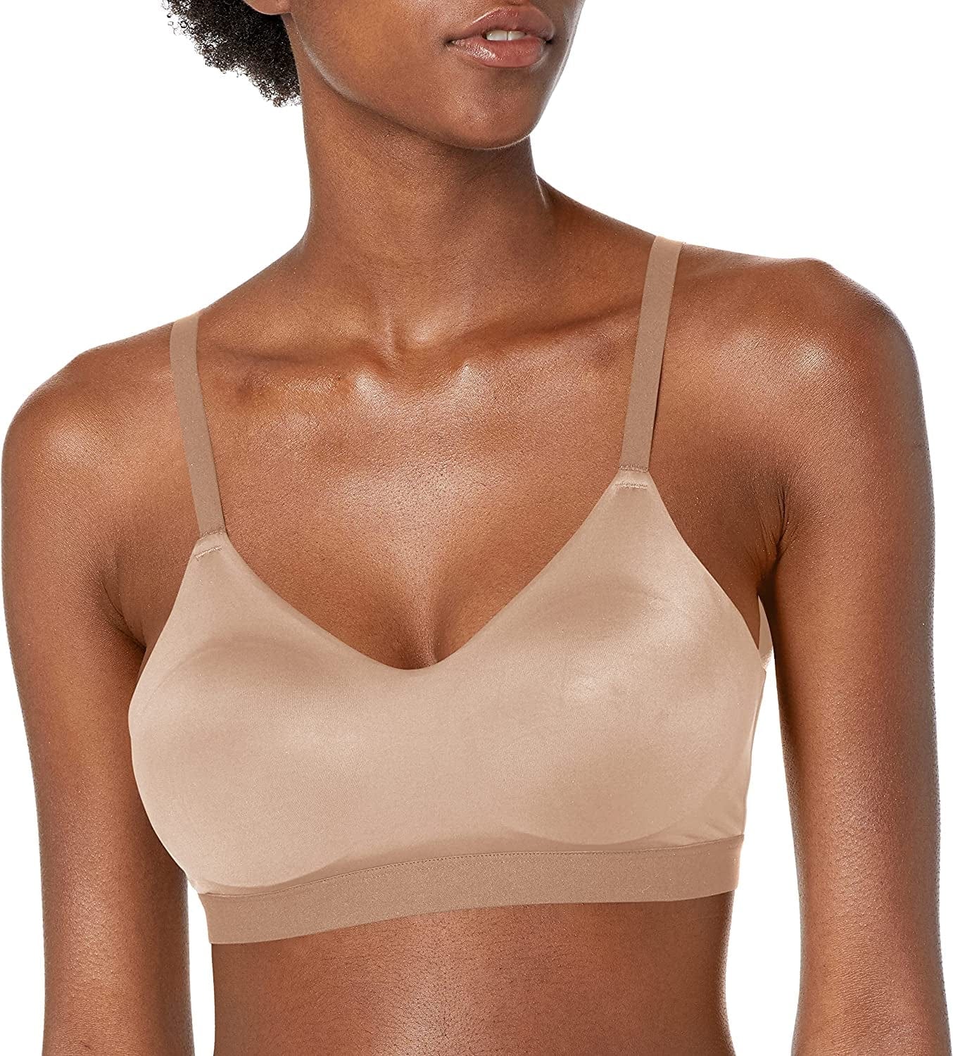 Warner'S Women'S Cloud 9 Super Soft Wireless Lift Convertible Comfort Bra Rn1041A Toasted Almond / Large