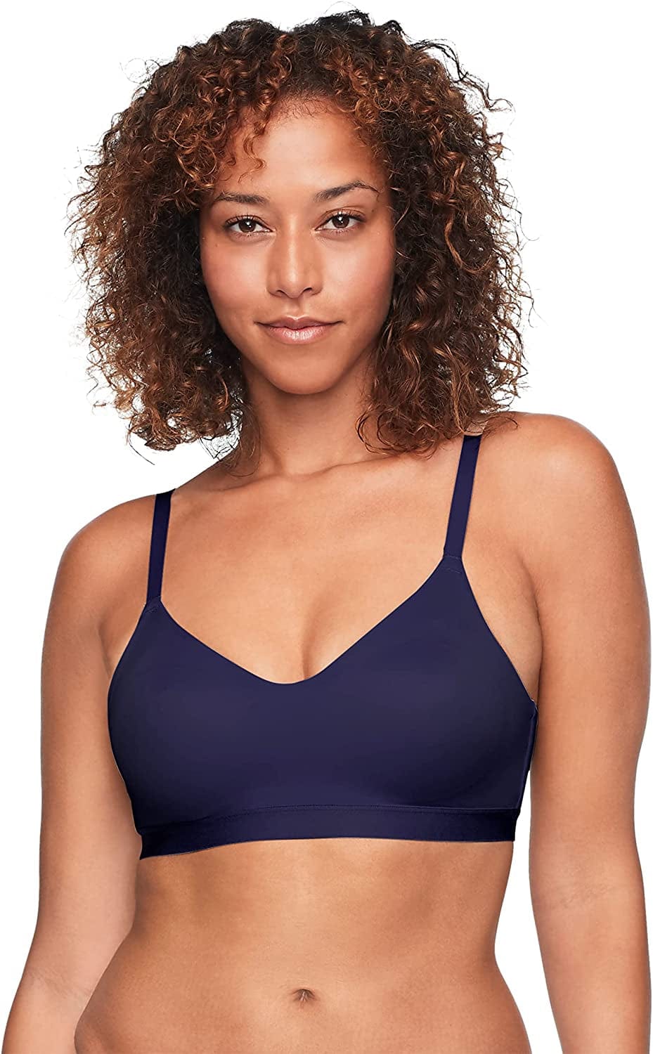 Warner'S Women'S Cloud 9 Super Soft Wireless Lift Convertible Comfort Bra Rn1041A Evening Blue / Small