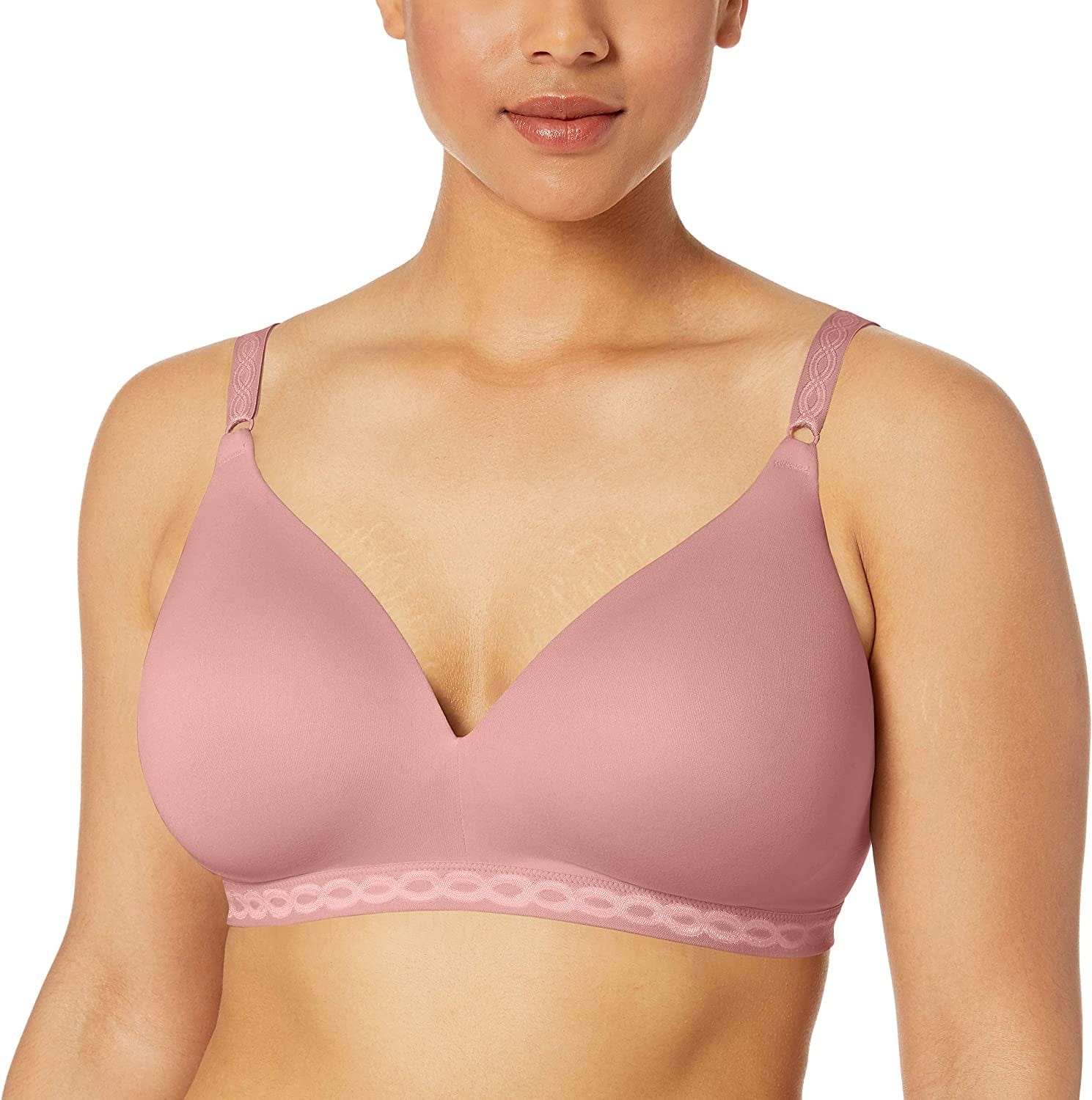 Warner'S Women'S Cloud 9 Super Soft Wireless Lightly Lined Comfort Bra Sunblush / 40B