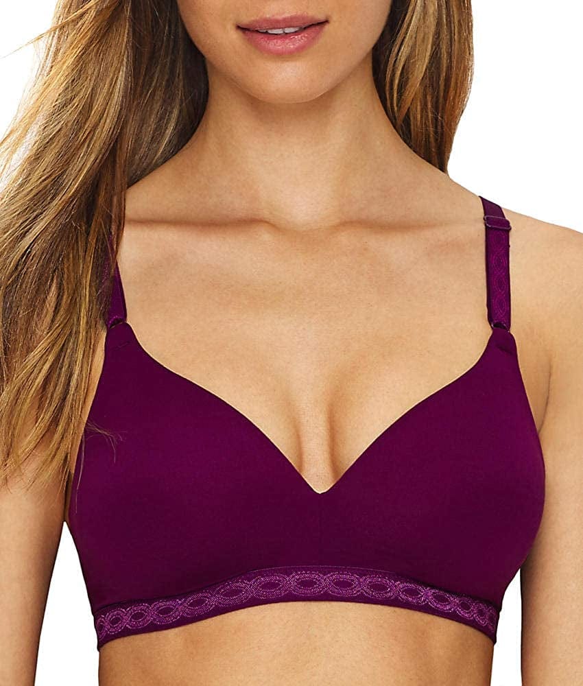 Warner'S Women'S Cloud 9 Super Soft Wireless Lightly Lined Comfort Bra Cabernet Jewel / 36D