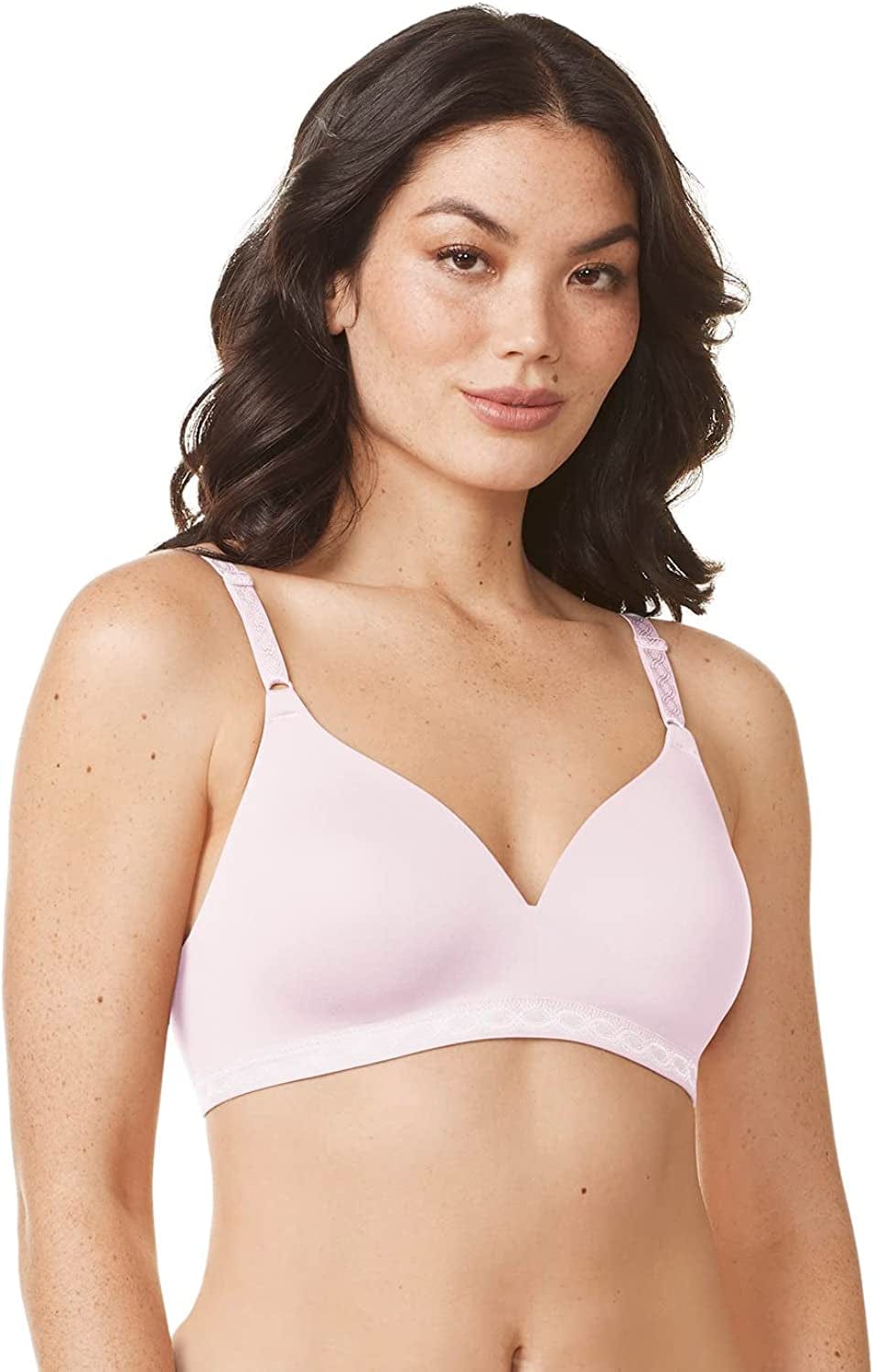 Warner'S Women'S Cloud 9 Super Soft Wireless Lightly Lined Comfort Bra 1269 Pale Pink / 36C