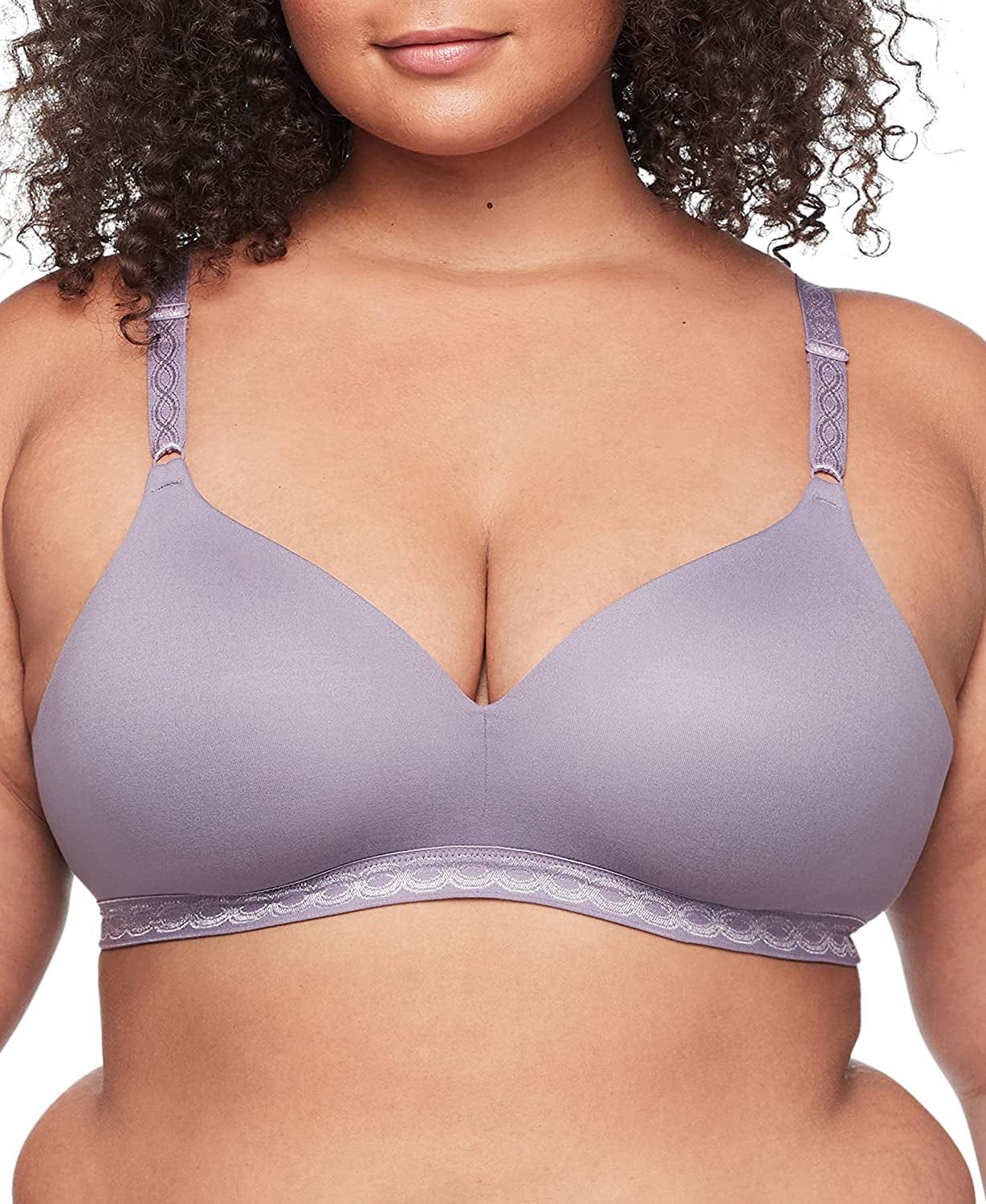Warner'S Women'S Cloud 9 Super Soft Wireless Lightly Lined Comfort Bra 1269 Purple Sage / 36A