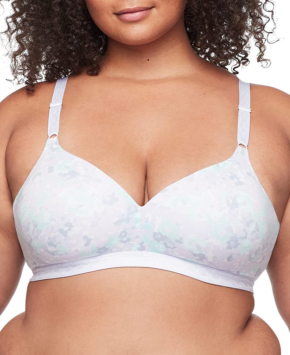 Warner'S Women'S Cloud 9 Super Soft Wireless Lightly Lined Comfort Bra 1269 Aurora Glowing Watercolor / 36B