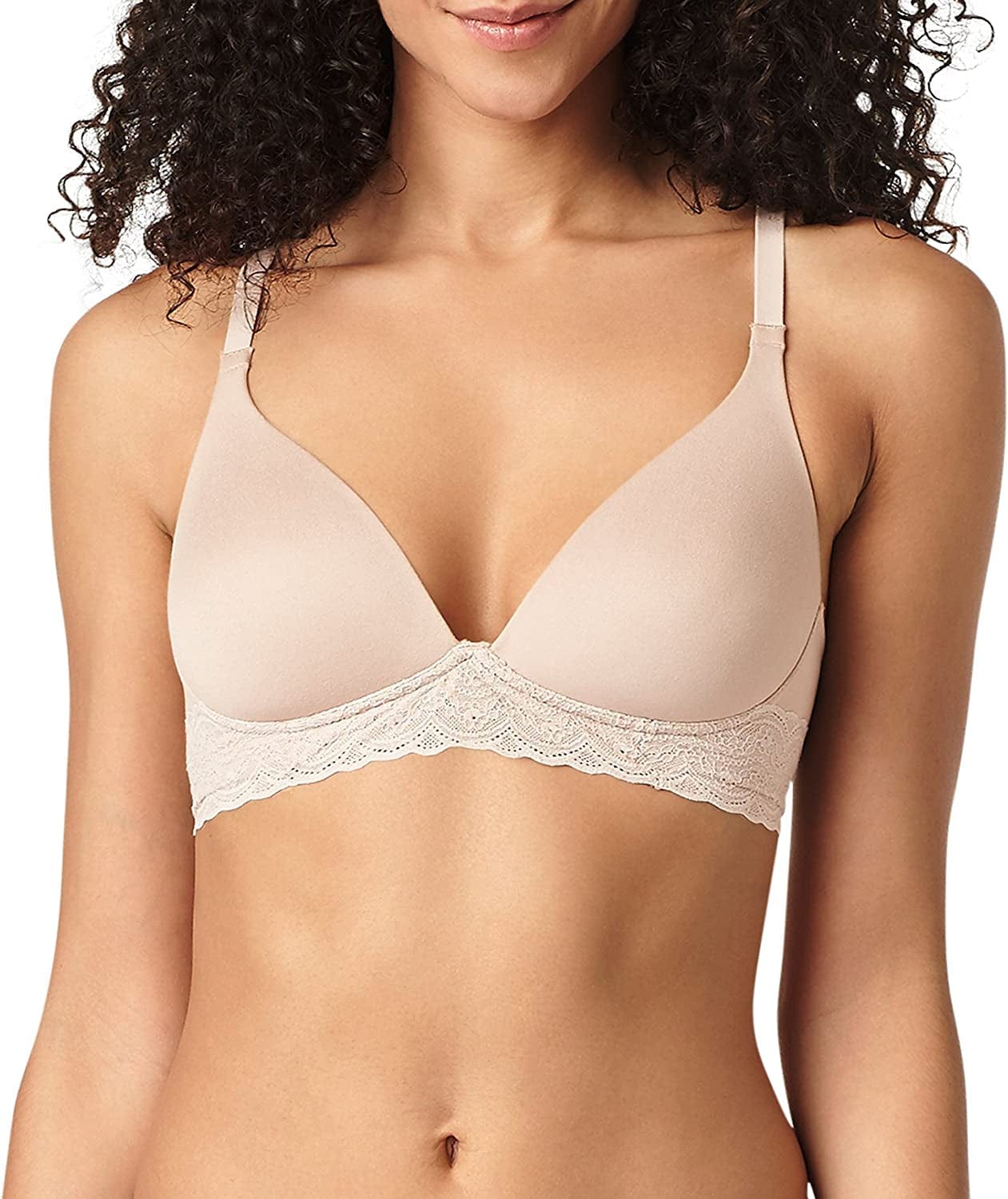 Warner'S Women'S Cloud 9 Super Soft Wireless Lightly Lined Comfort Bra Ro5691A Toasted Almond / 36C