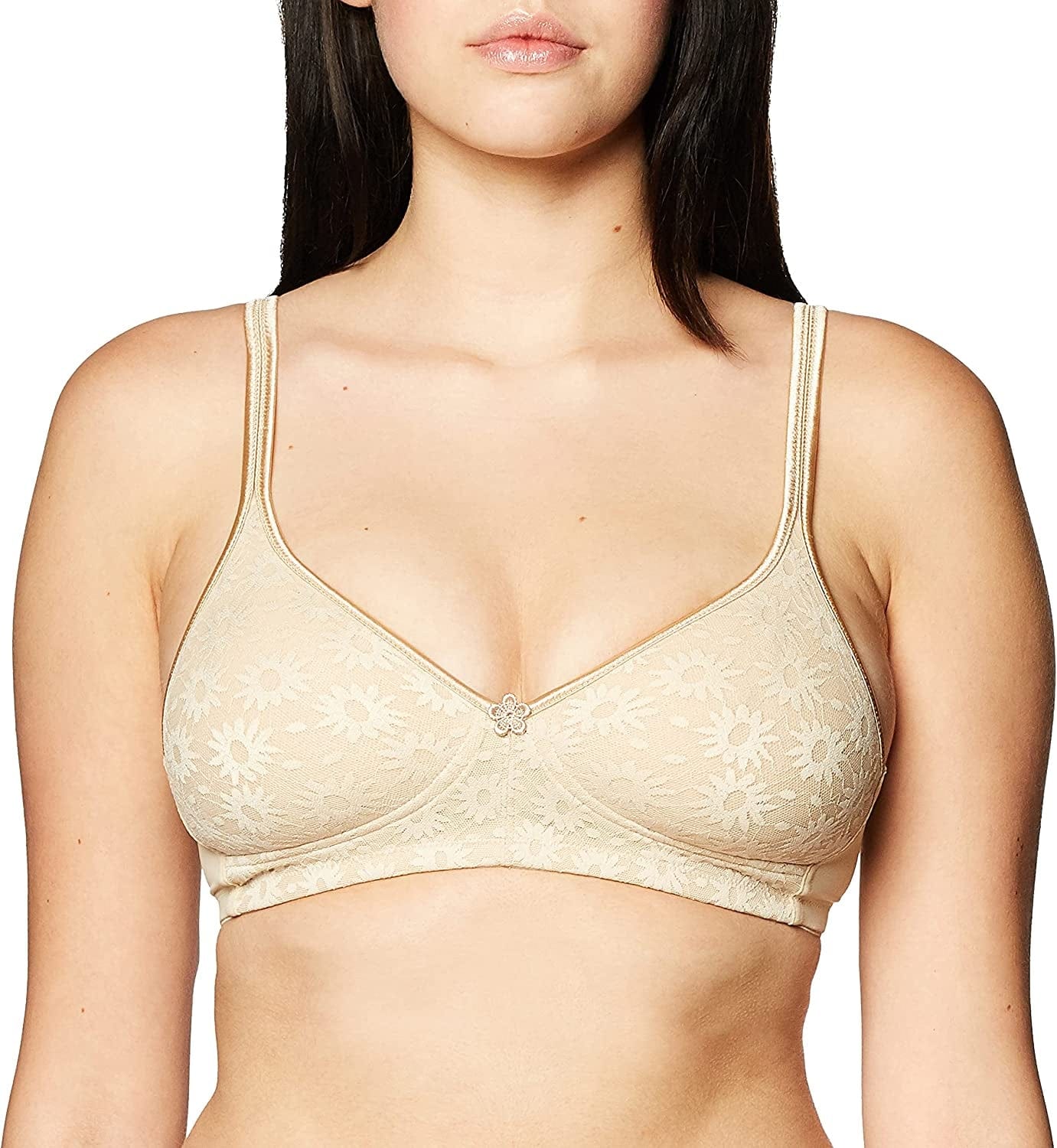 Warner'S Women'S Daisy Lace Wire-Free Bra with Plushline