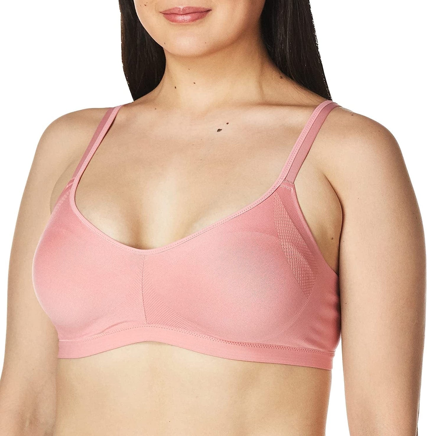 Warner'S Women'S Easy Does It Underarm Smoothing with Seamless Stretch Wireless Lightly Lined Comfort Bra Rm3911A Brandied Apricot / Medium