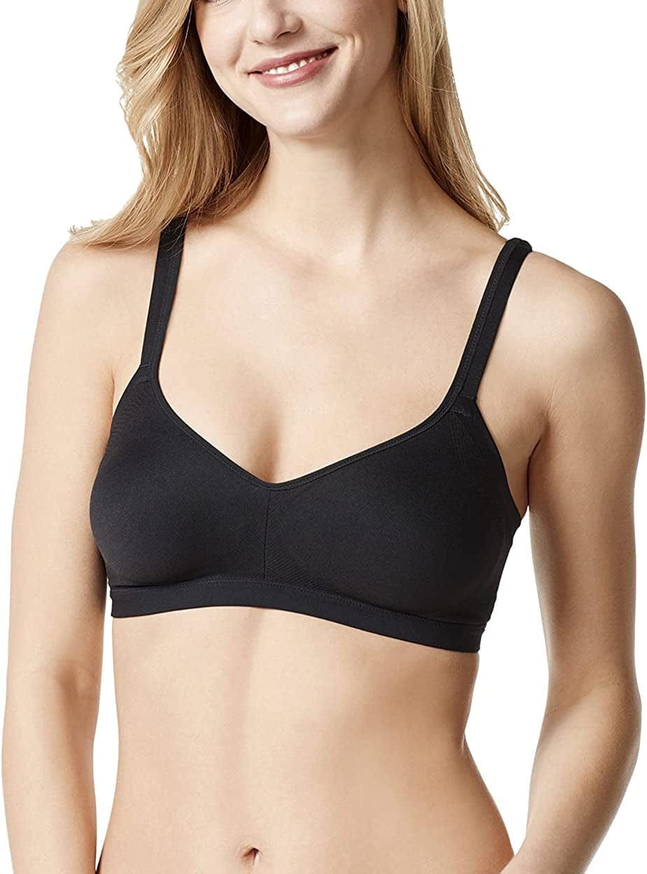 Warner'S Women'S Easy Does It Underarm Smoothing with Seamless Stretch Wireless Lightly Lined Comfort Bra Rm3911A Black / 3X-Large