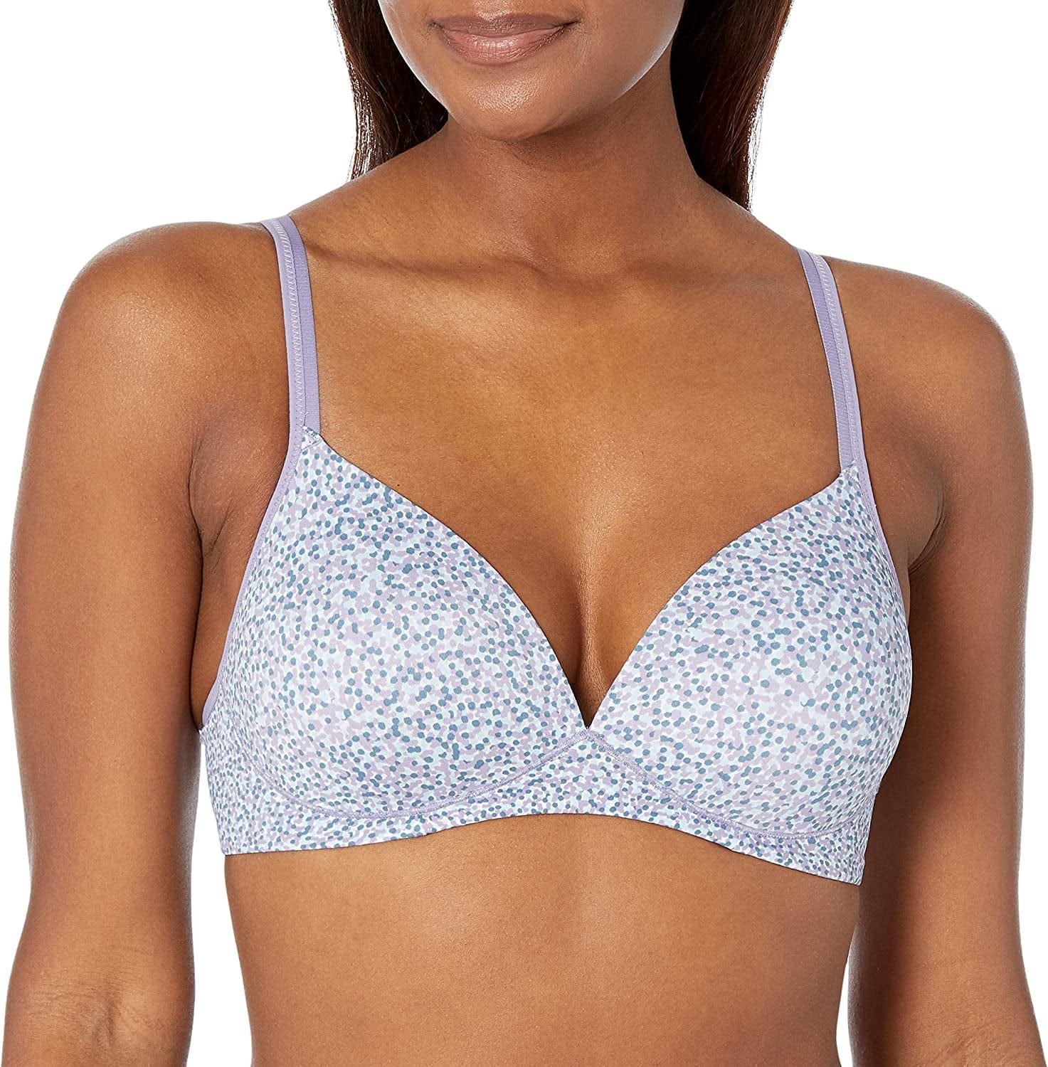 Warner'S Women'S Elements of Bliss Support and Comfort Wireless Lift T-Shirt Bra 1298 Daybreak Speckles Print / 38D